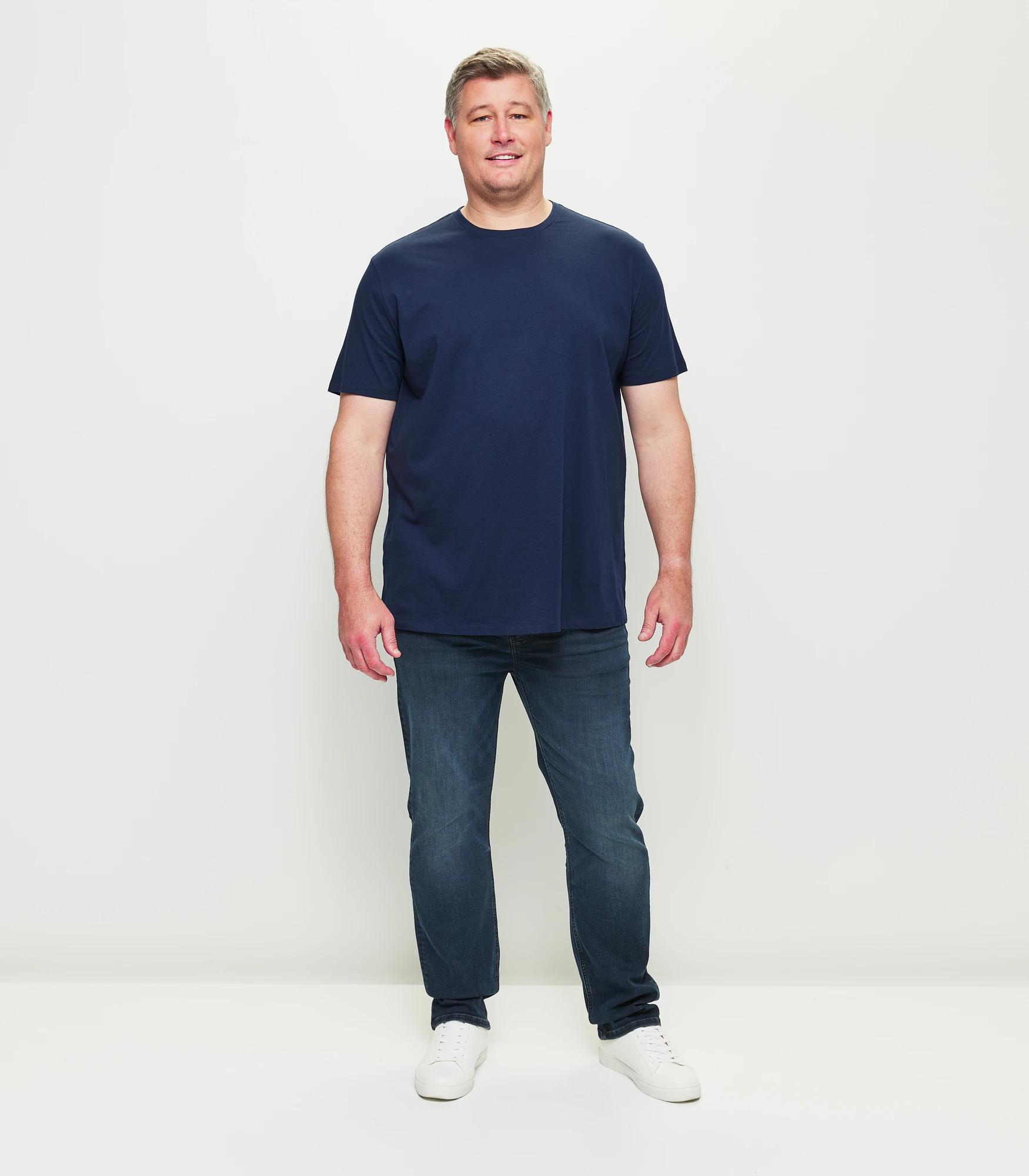 3 Target Plus Size Australian Cotton Crew T-shirt NAVY, 3 of 6