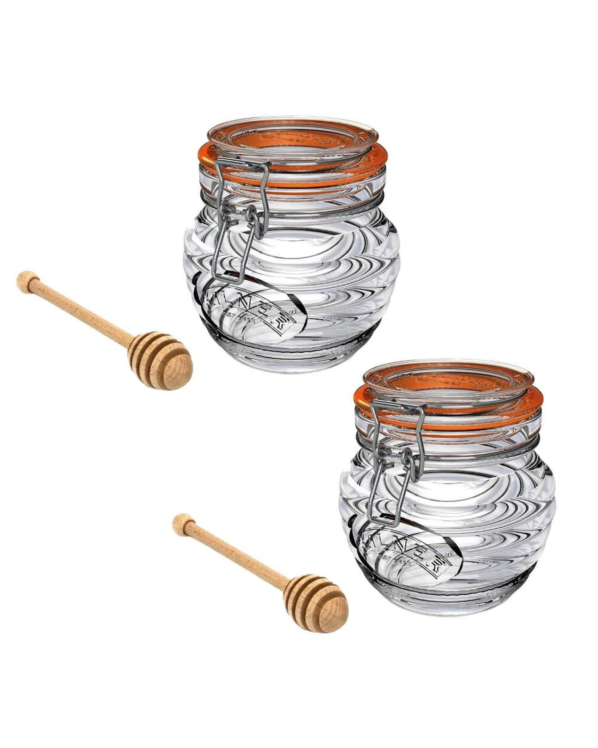 1 Kilner Honey Pot with Beechwood Dipper 400ml  Set of 2, 1 of 7