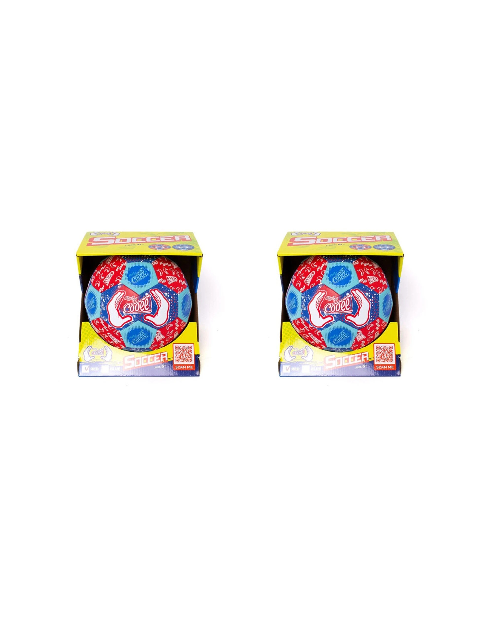 1 Cooee 2pc Size 5 Neoprene Beach Soccer Ball Durable Design - Red, 1 of 3