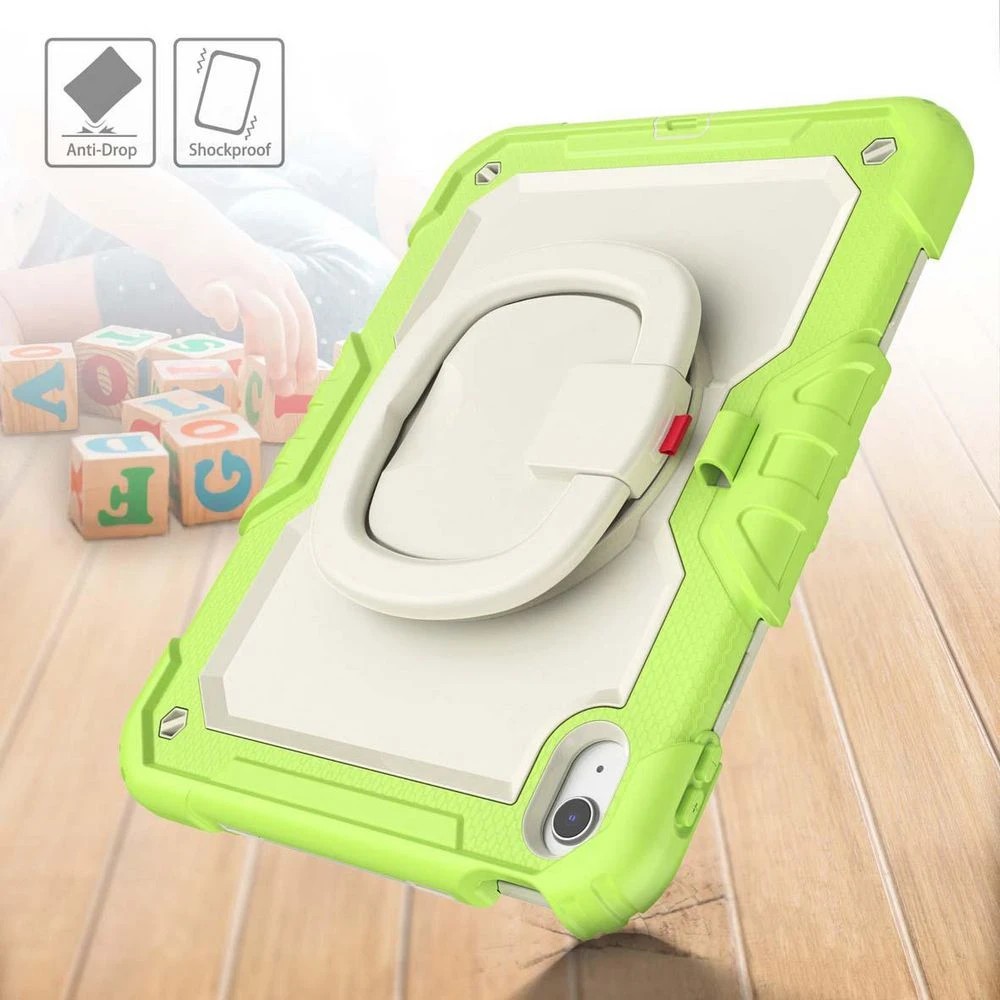 5 Studymate Bumper Case iPad A16/10th Gen 10.9" Green w handle, 5 of 10