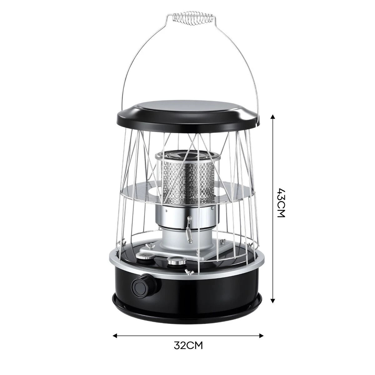 4 AUSWAY Portable Kerosene Heater Non Electric Camping Heating Cooking Stove, 4 of 5