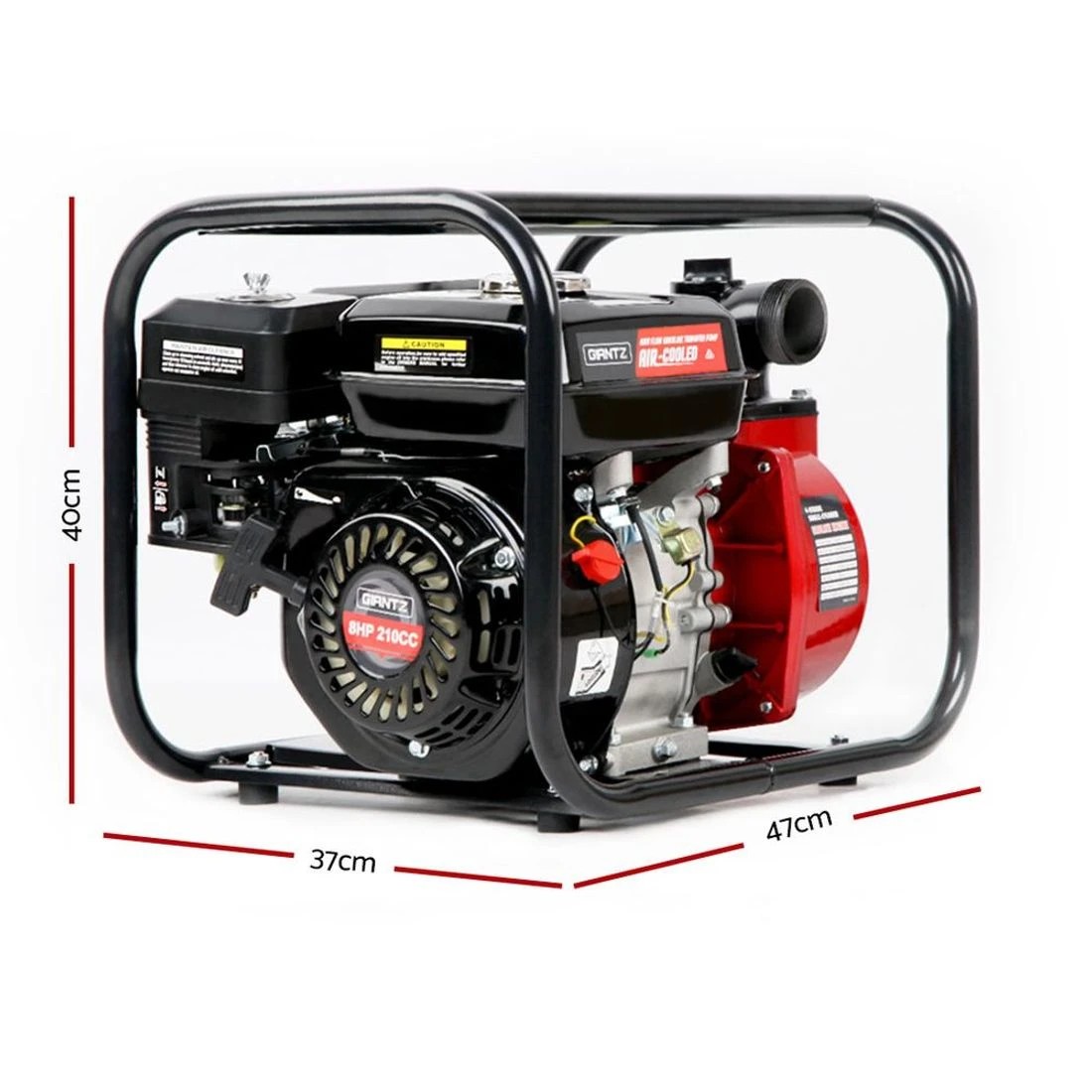 2 Giantz 7HP 2" Petrol Water Pump, High Flow 4-Stroke Engine for Fire Fighting, Irrigation, Farm, Garden, Outdoor - Multi, 2 of 7