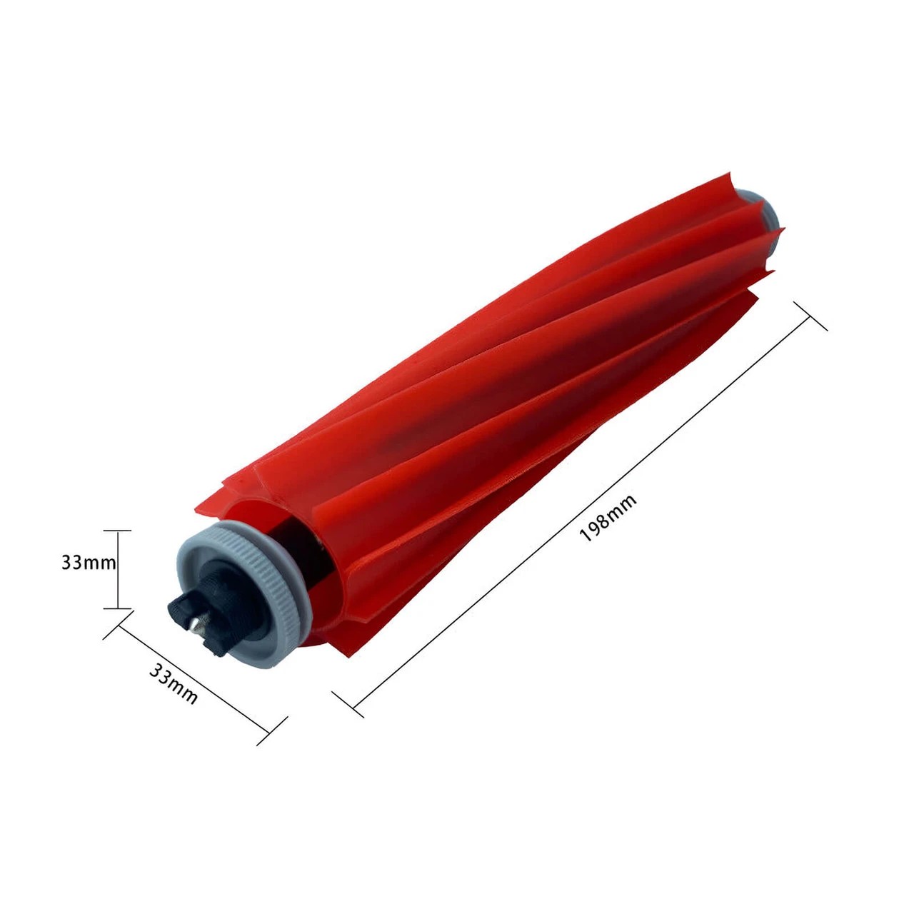 2 Hygieia Roller Brush For Roborock S7, Q7 & Qrevo Series Robot Vacuums - Red, 2 of 3