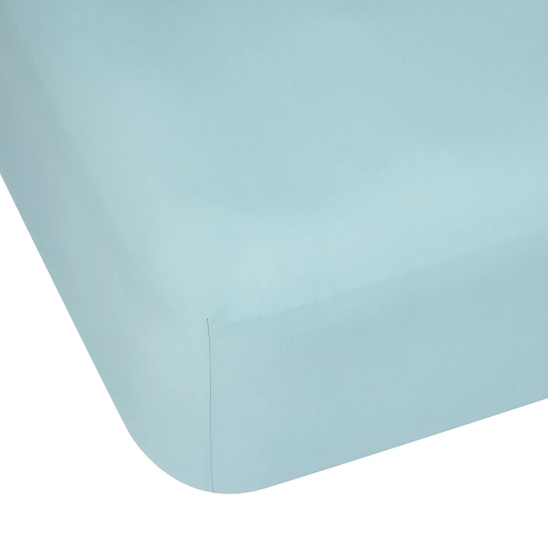 1 180 Thread Count Fitted Sheet - Single Bed, Marine, 1 of 4