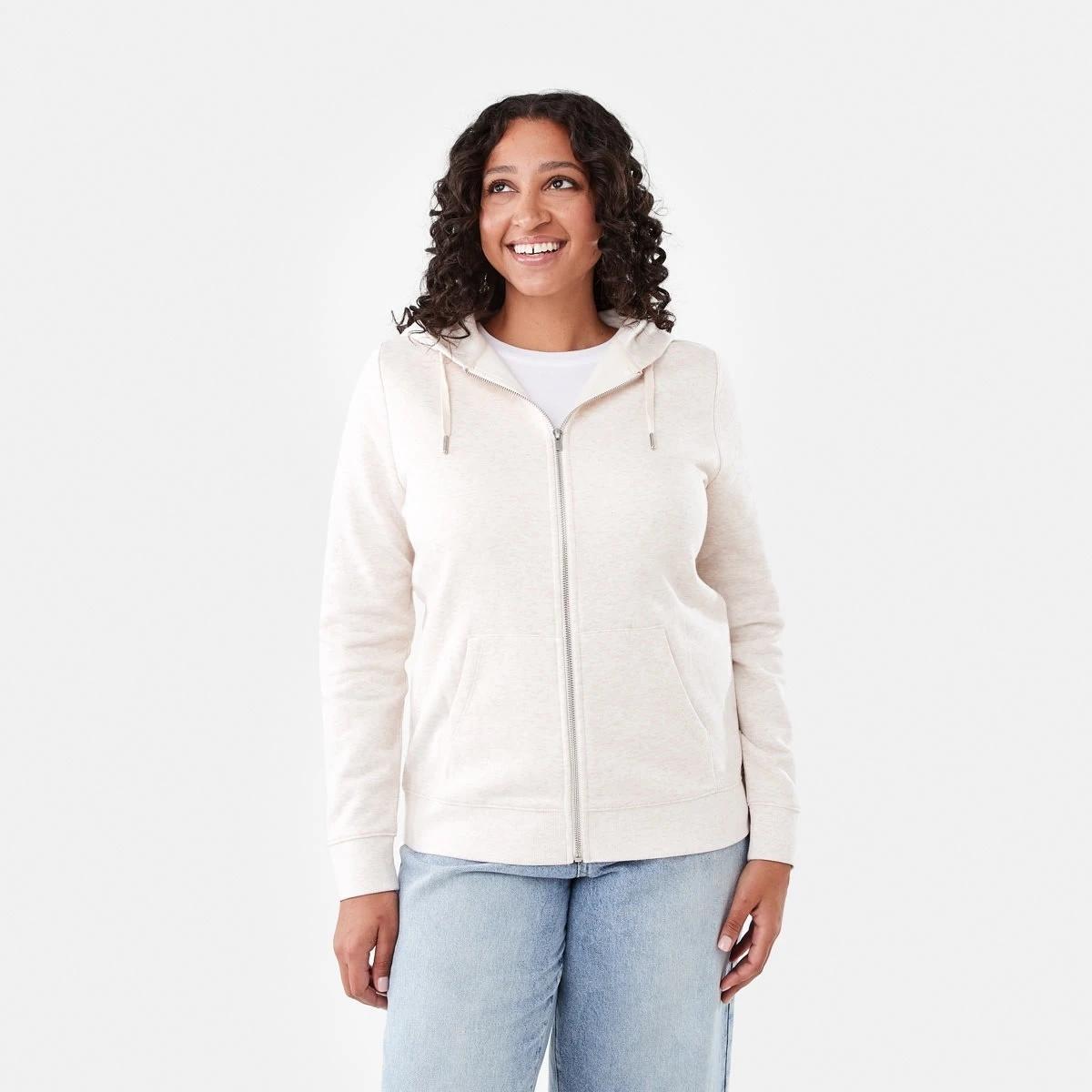 2 Long Sleeve Zip Through Hoodie Soft Bge, 2 of 7