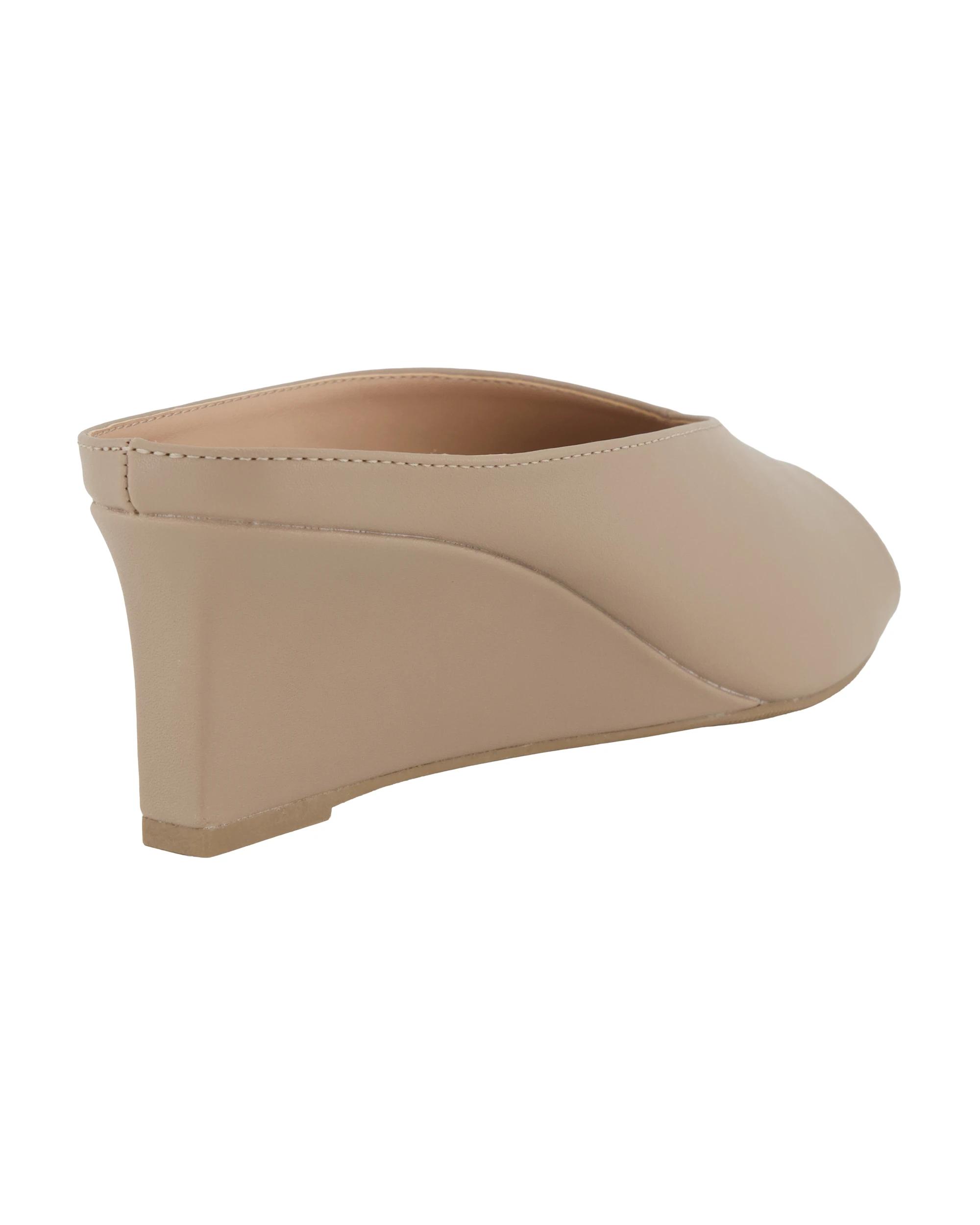 4 Peep Toe Wedges Sand, 4 of 5