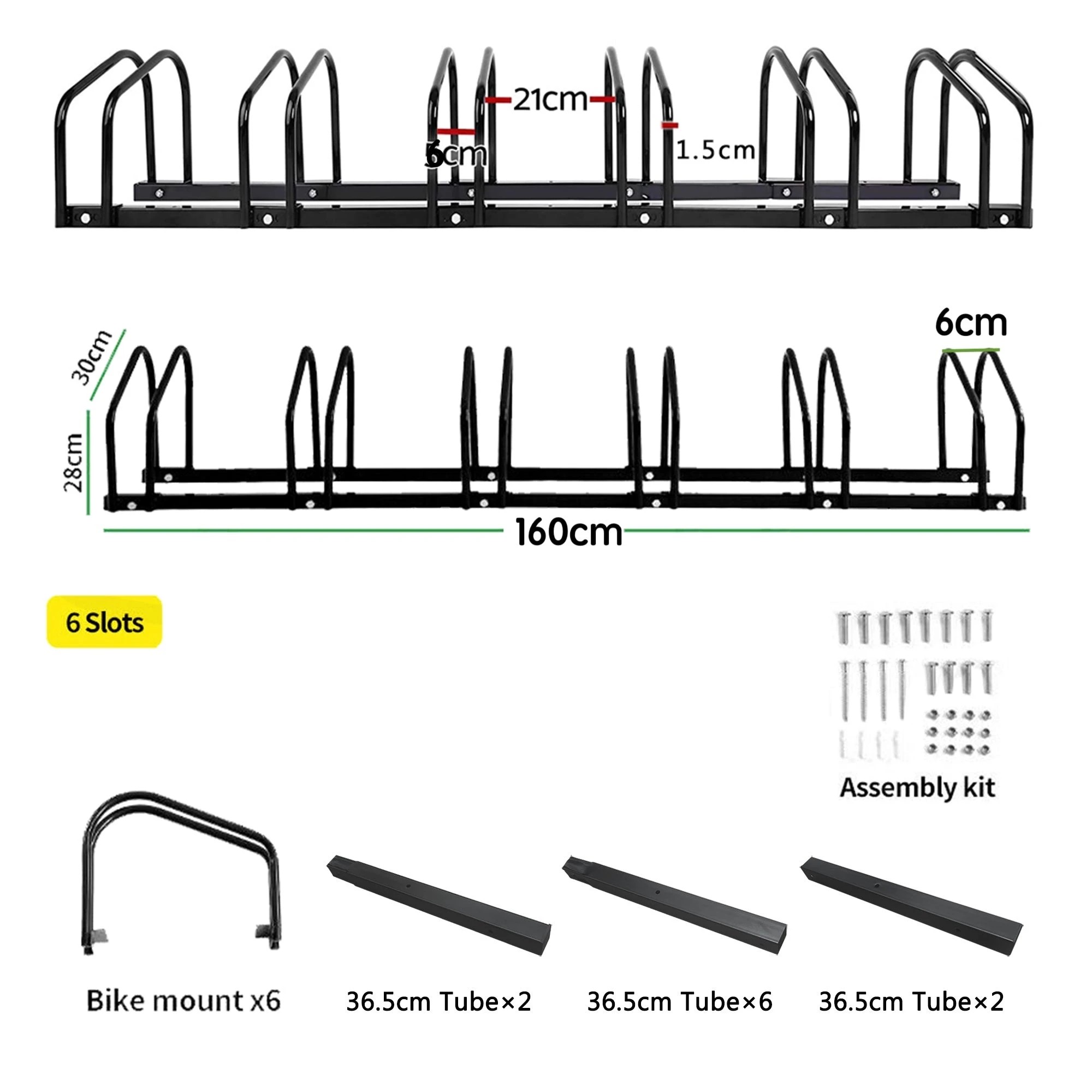 4 Elora Bicycle Upto 6 Bike Stand Rack Storage Floor Parking Holder Cycling Portable Stands, 4 of 7