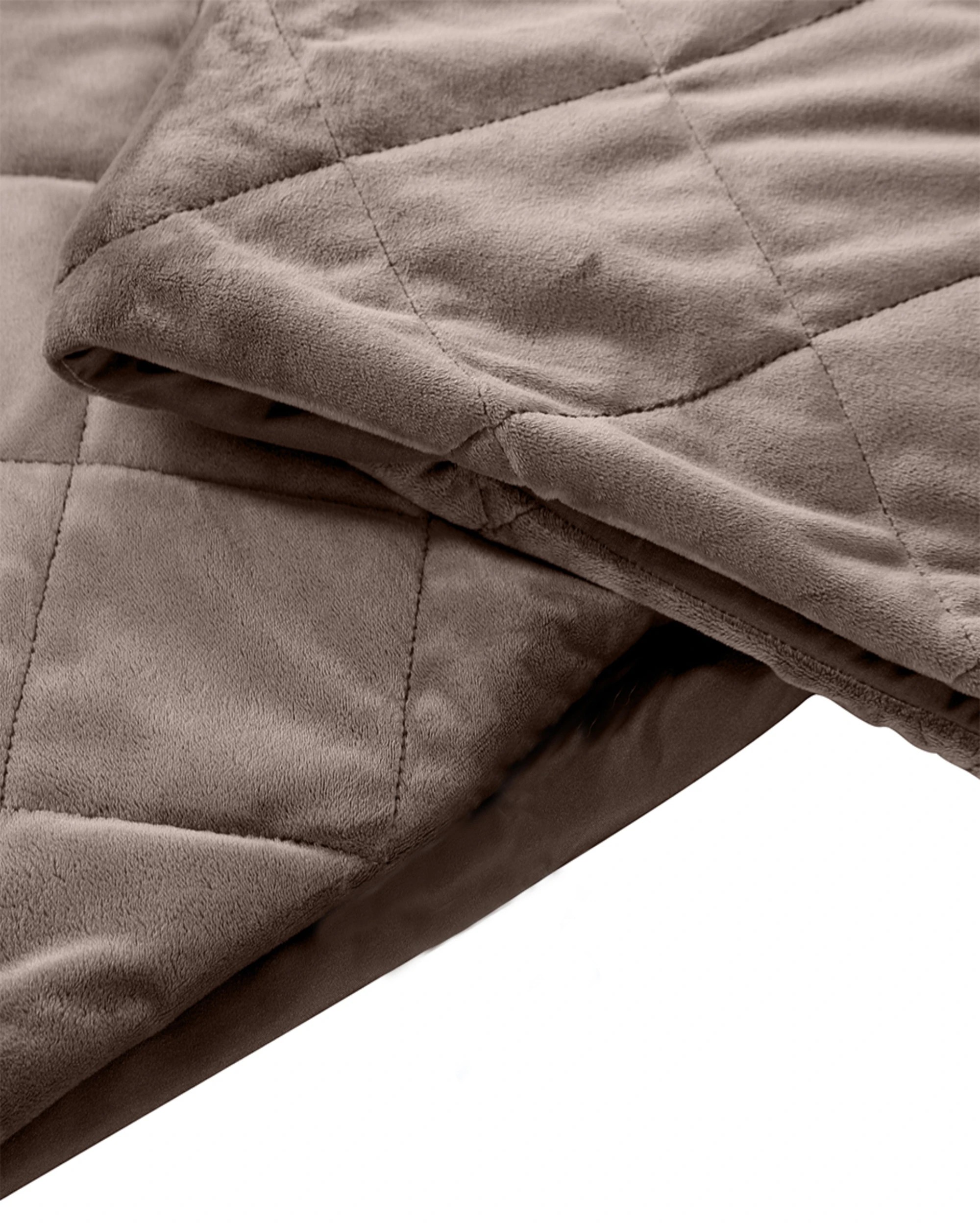 4 Dreamz 9kg Weighted Blanket - Brown, 4 of 6
