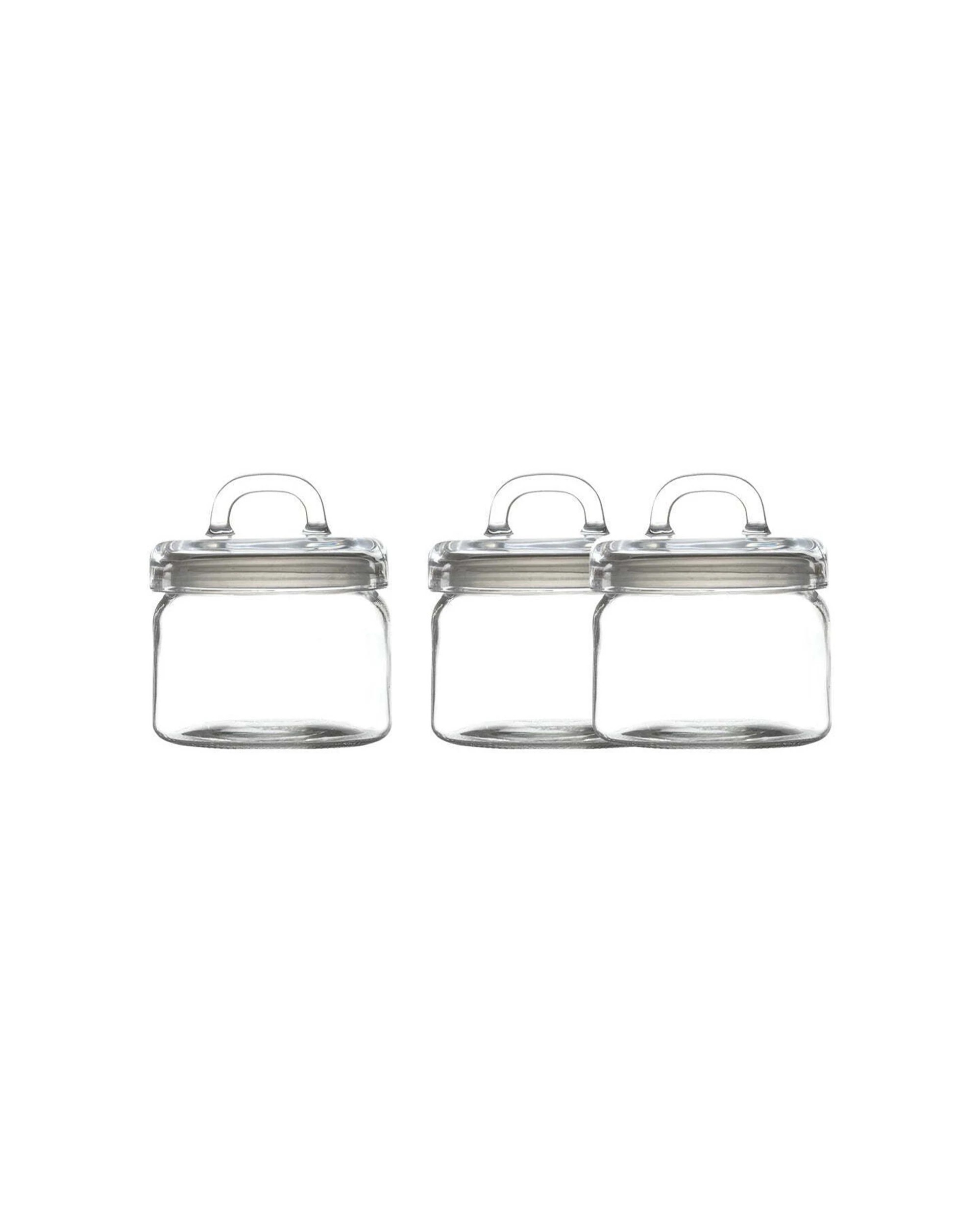 1 Maxwell & Williams 3pc 750ml Glass Refresh Canister Food Storage Set - Clear, 1 of 3