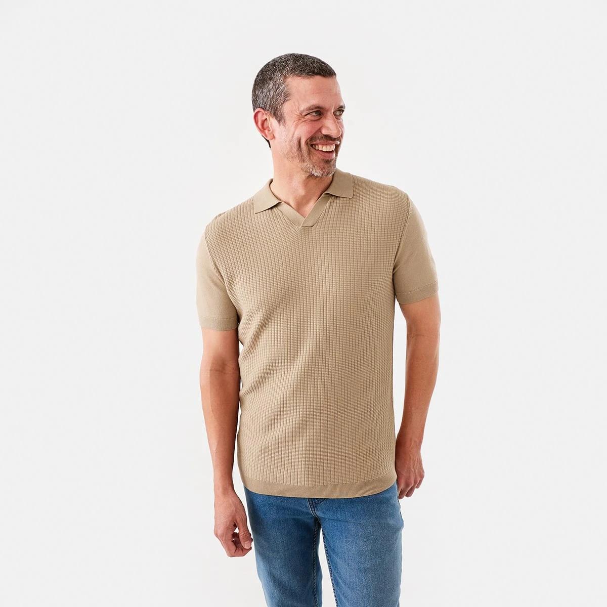 1 Knit Polo Shirt Bge Savnh, 1 of 6