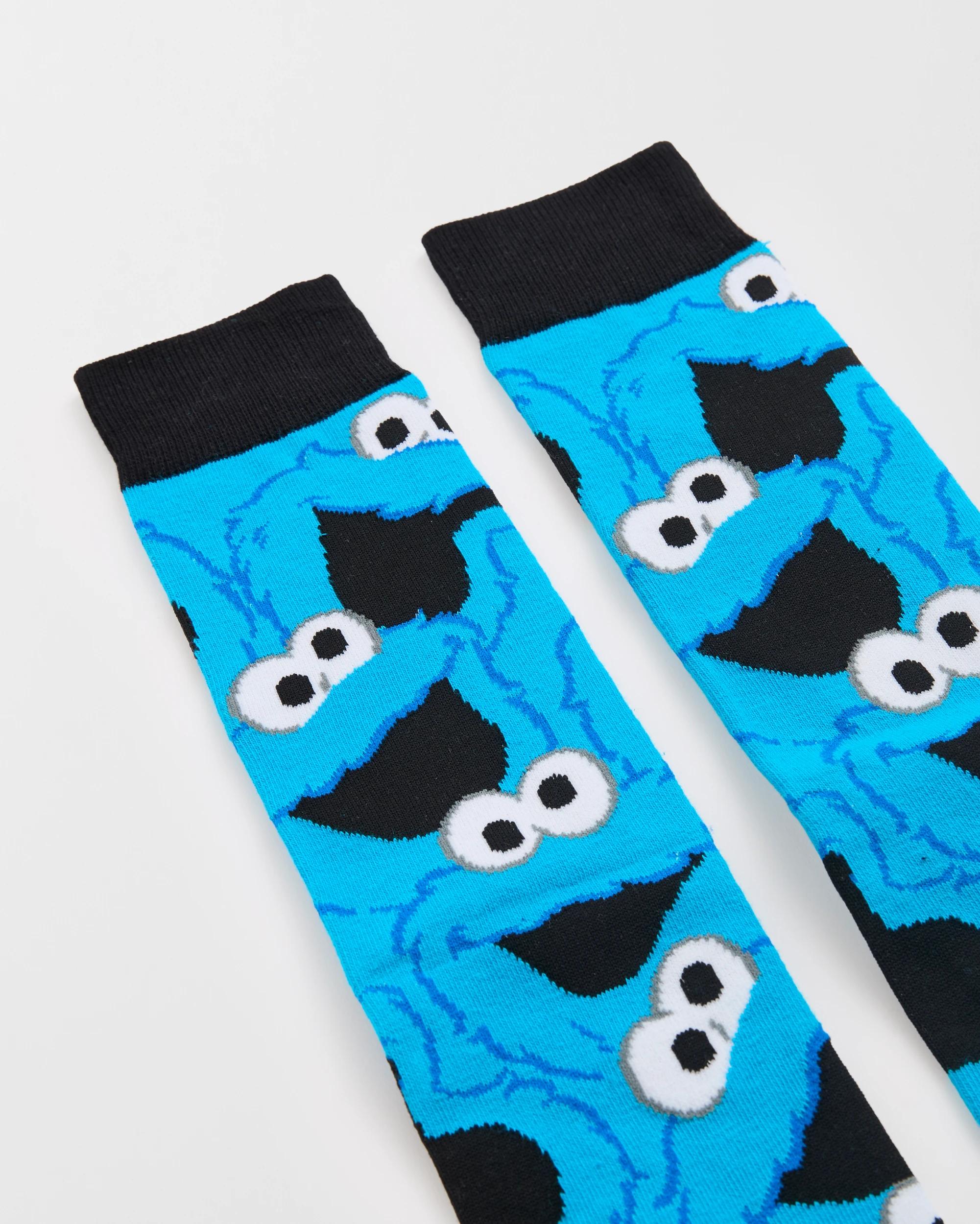 2 Swag Cookie Monster Crew Socks BLUE, 2 of 3