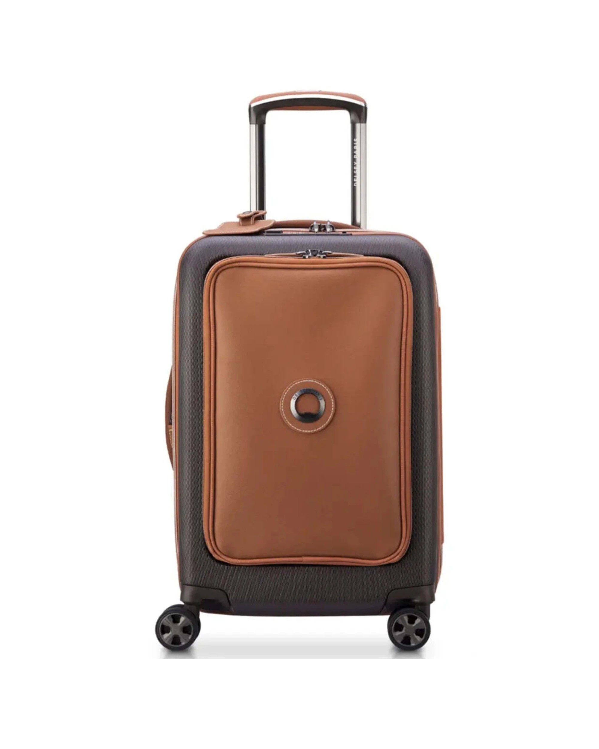 1 Delsey Chatelet Air 2.0 55 cm Expandable Laptop Cabin Suitcase TSA Lock - Brown, 1 of 6