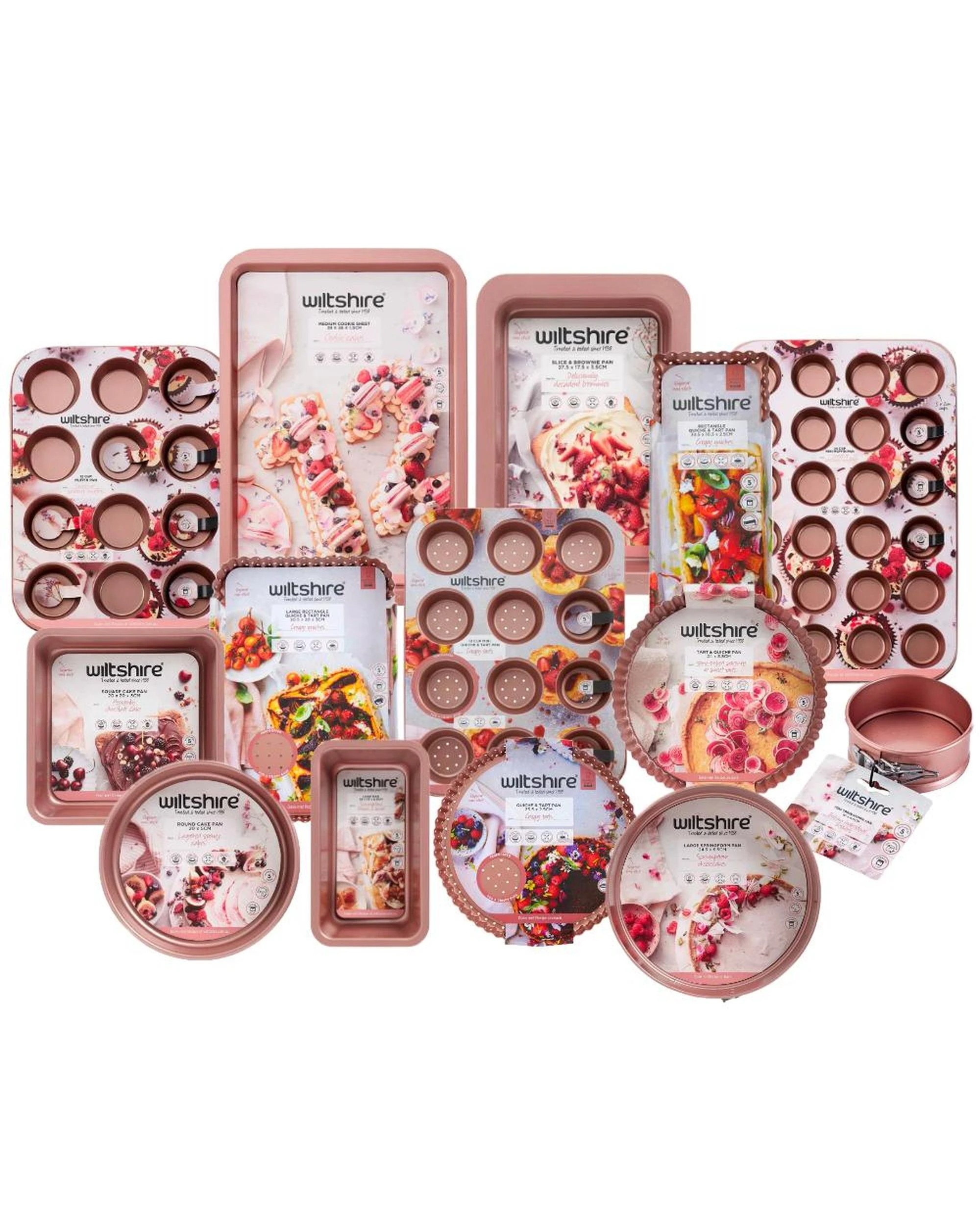 1 Wiltshire Rose Gold 14 Piece Bakeware Pack 14pc, 1 of 10