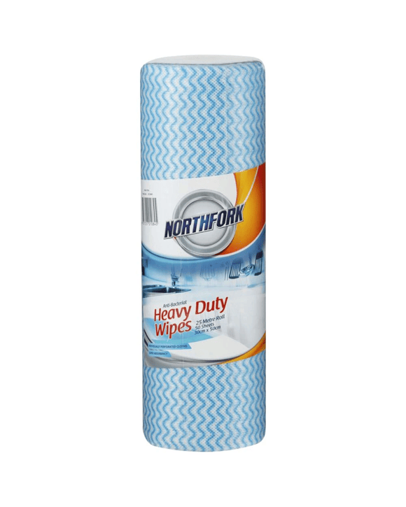 Northfork Antibacterial Cloths Blue 50 Roll