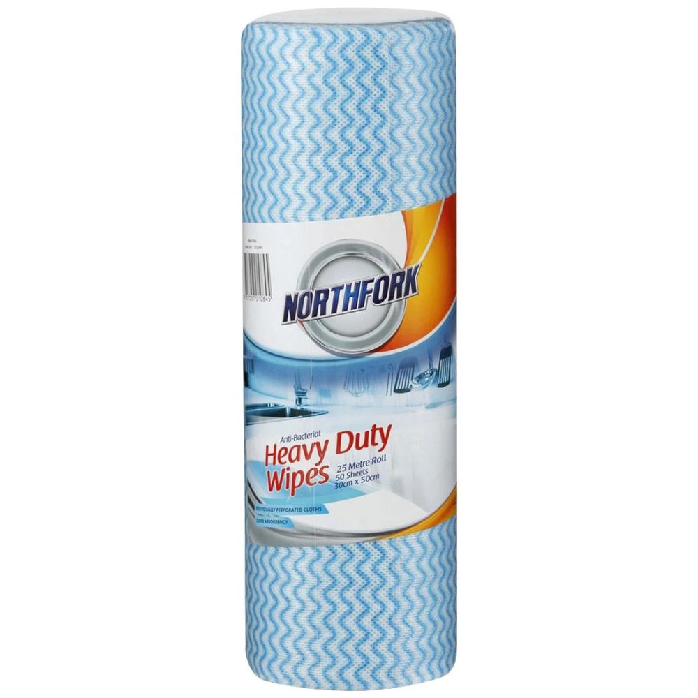 1 Northfork Antibacterial Cloths Blue 50 Roll, 1 of 1