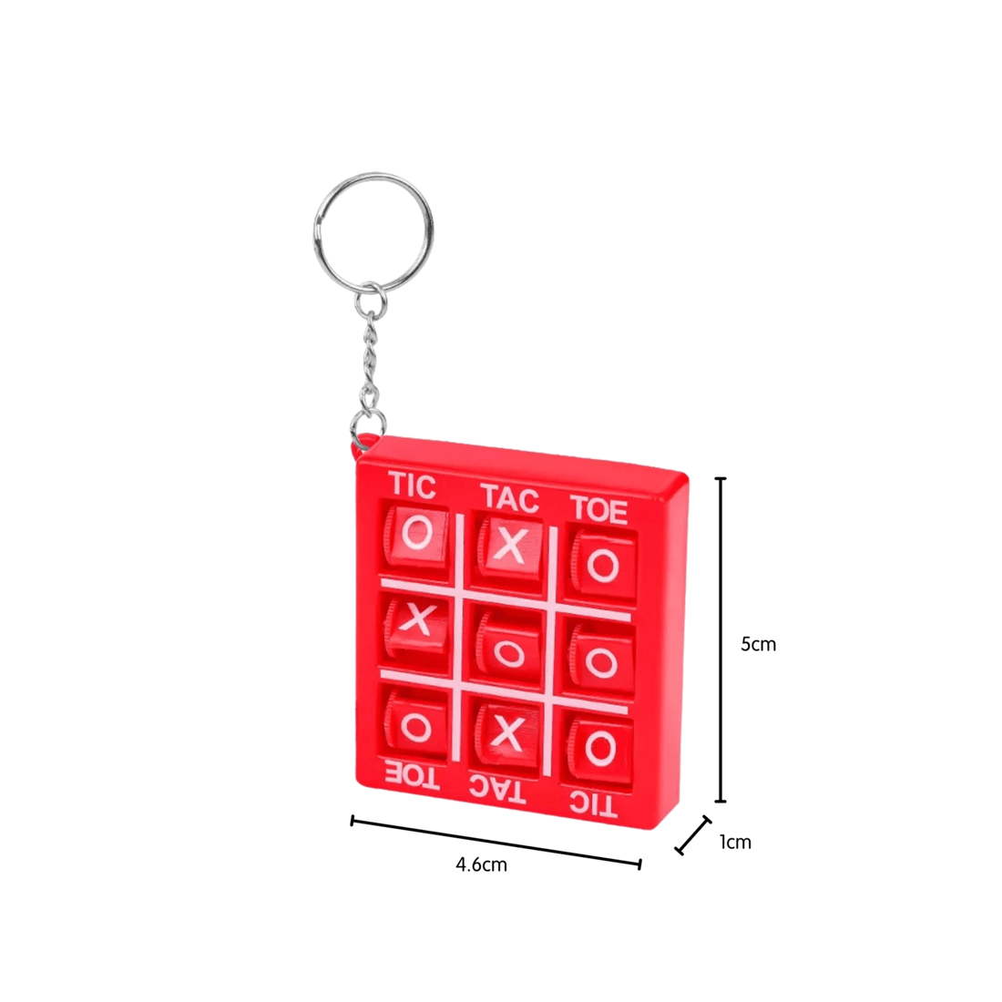 3 Party Maker Tic Tac Toe Keyrings Pack of 4, 3 of 4