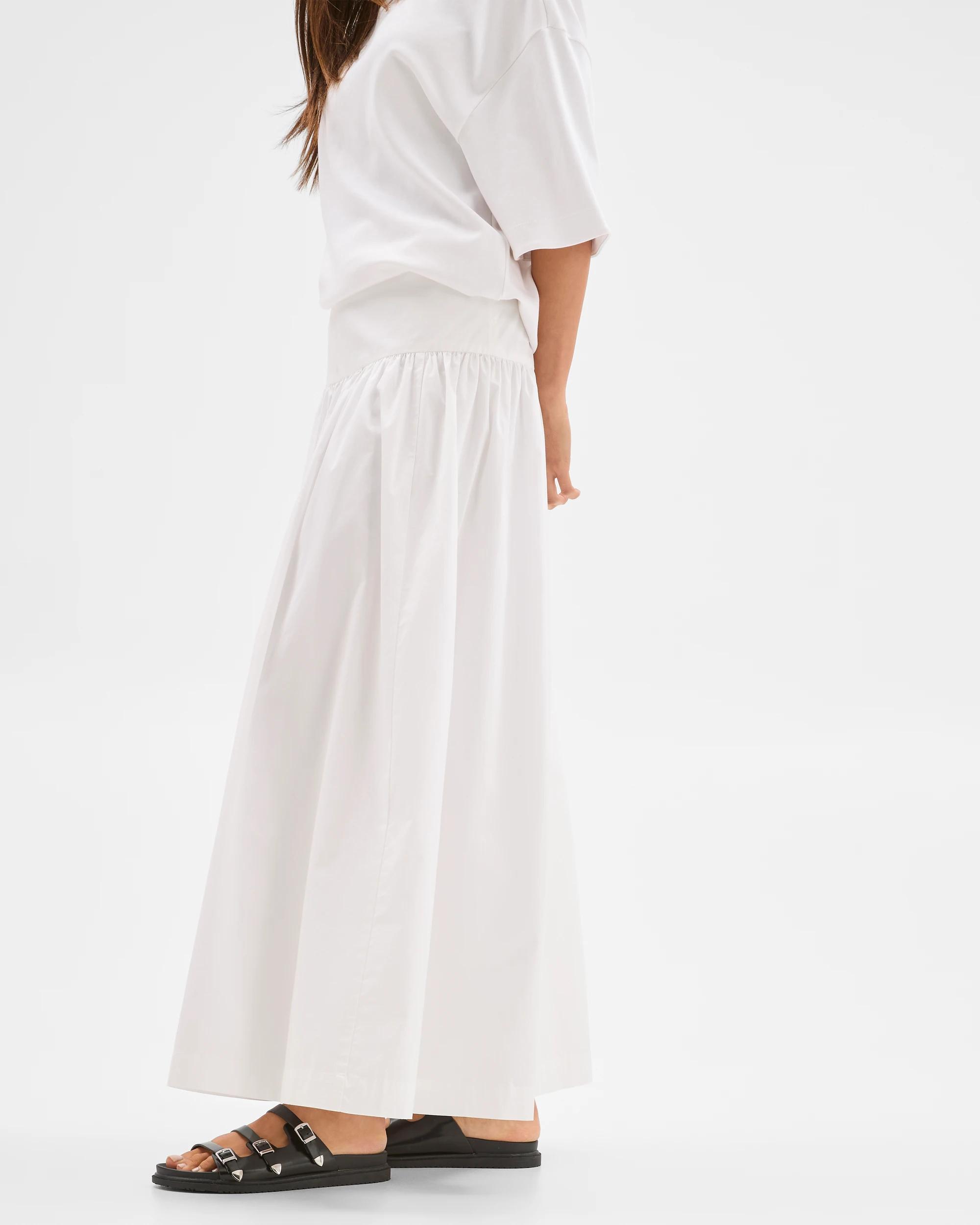 4 Lily Loves Australian Cotton Maxi Skirt LILY WHITE, 4 of 6