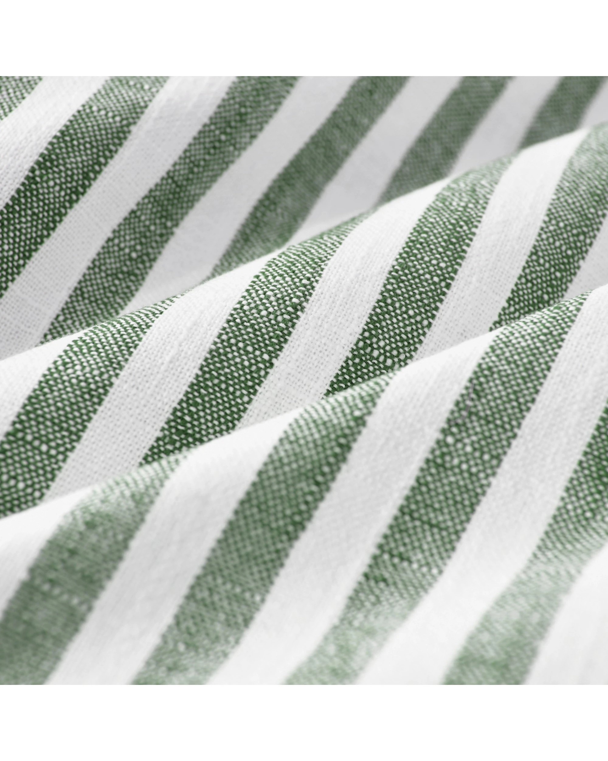 3 Cadence & Co. Oscar Faux Linen Striped Cushion - Olive, 3 of 5