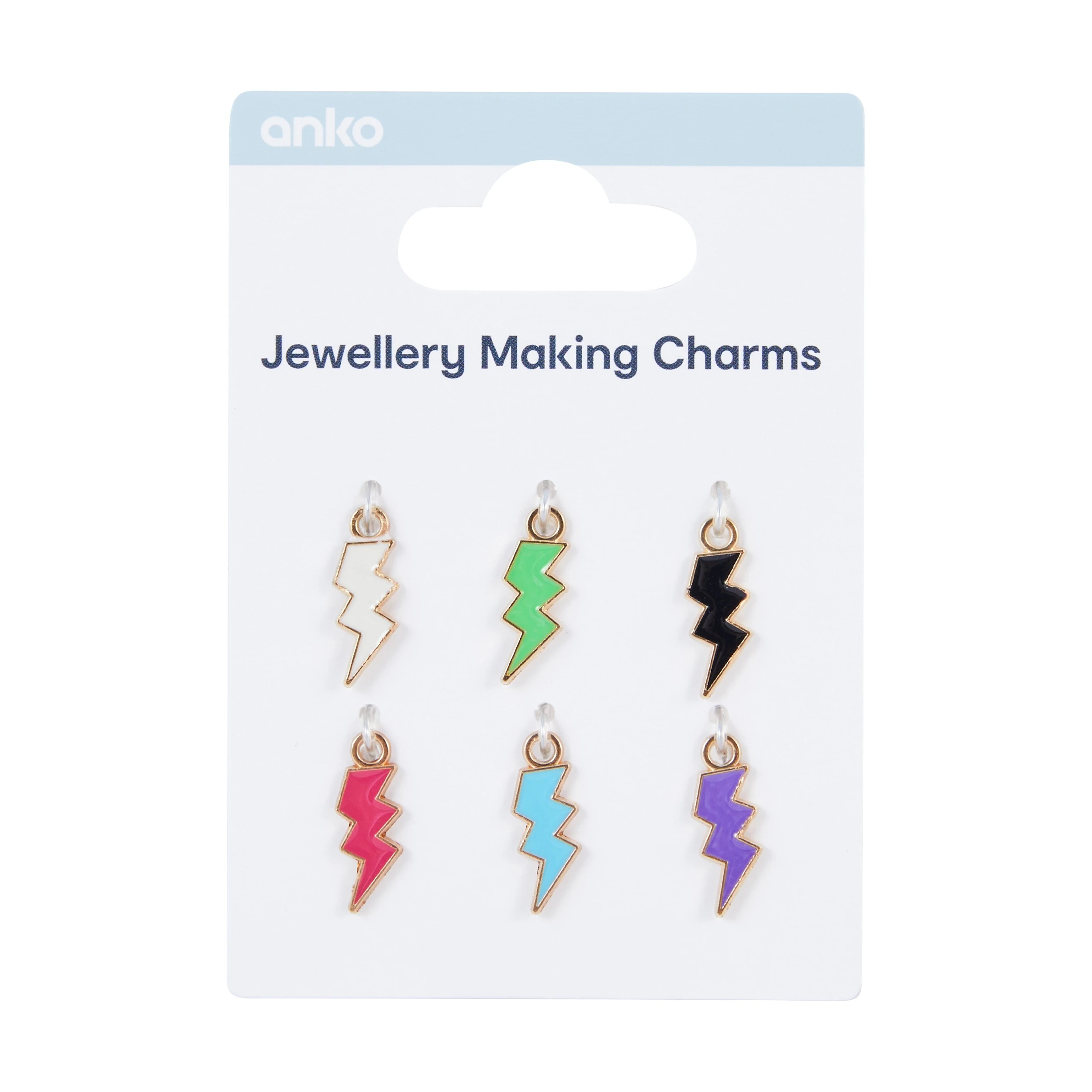 1 Jewellery Making Charms - Lightning Bolt, 1 of 3
