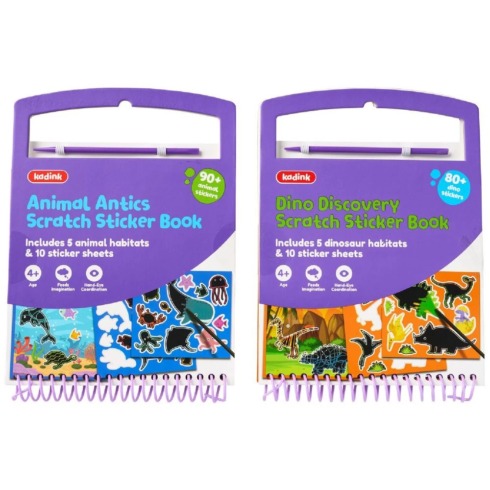 4 Kadink Scratch Sticker Book Dino Discovery, 4 of 4