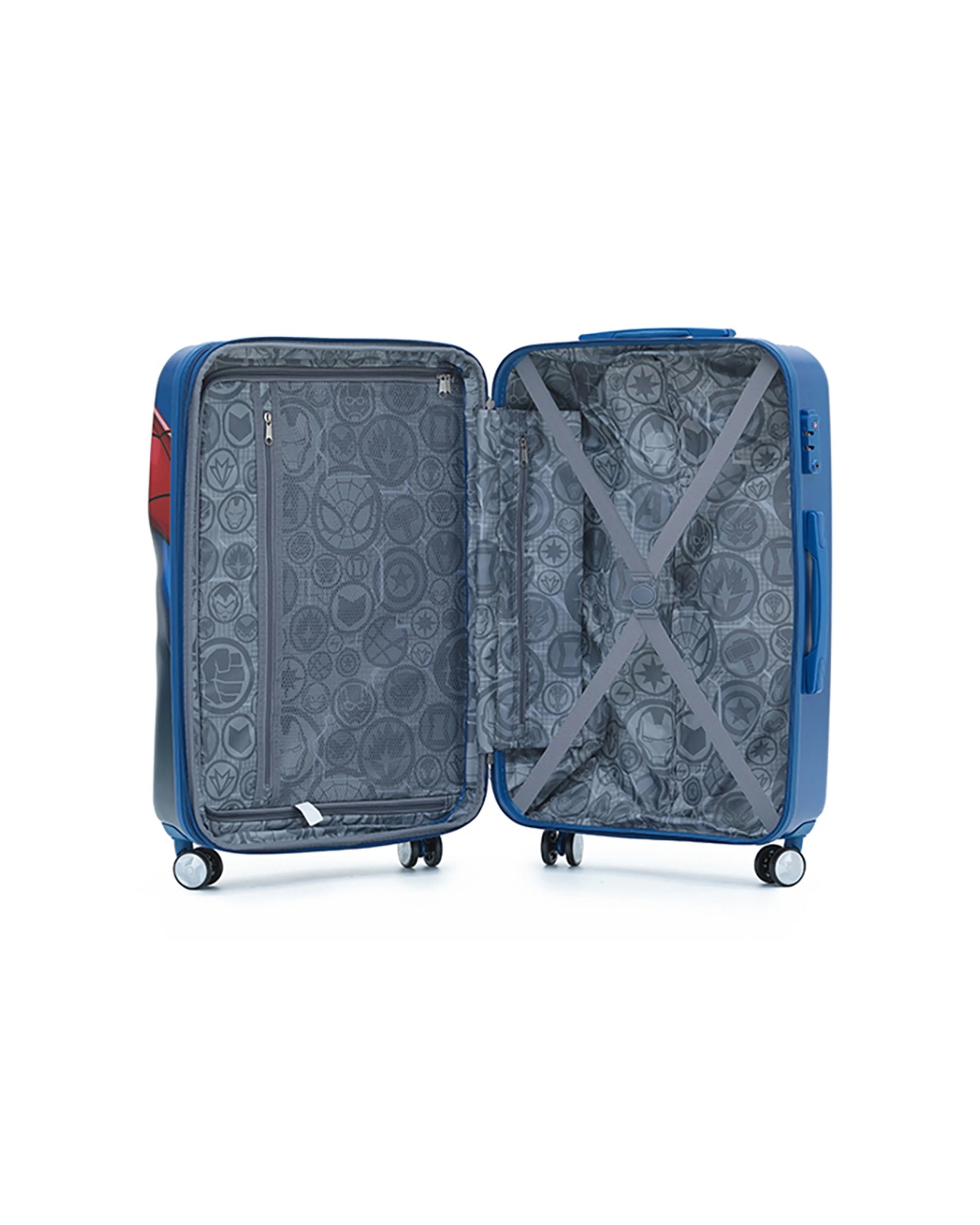 3 Marvel Spiderman Pc 19" Cabin Trolley Luggage Travel Suitcase Lightweight - Multi, 3 of 4