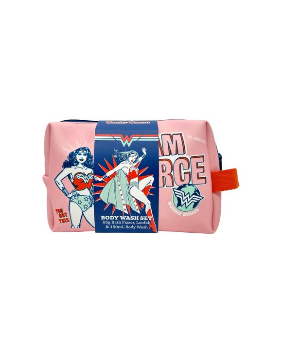 Wonder Woman Body Wash Bath Fizzer Loofah Toiletry Set - Multi