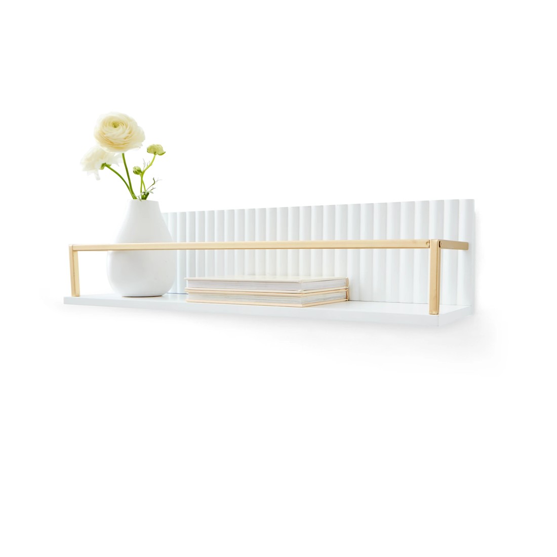 1 Linear Gold Look Wall Shelf, 1 of 5