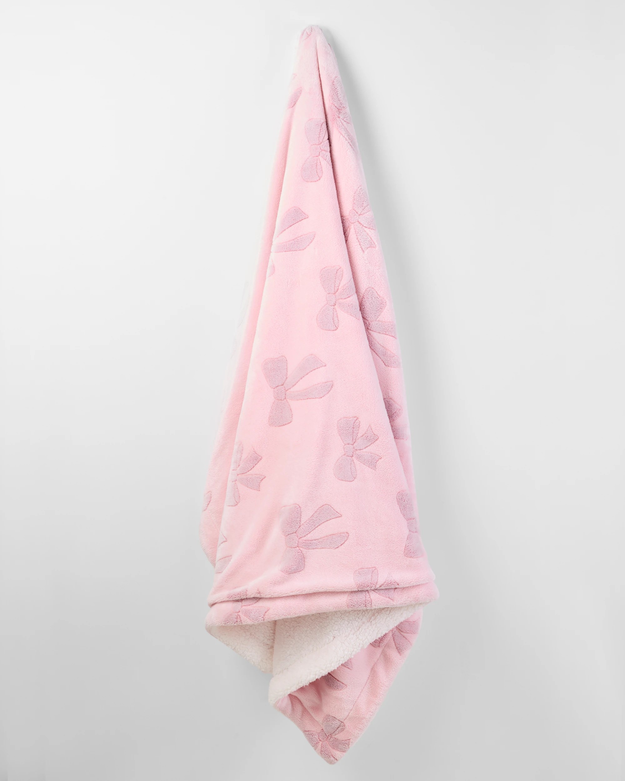 3 Target Becky Bows Kids Super Soft Throw - Queen Bed - Pink, 3 of 3