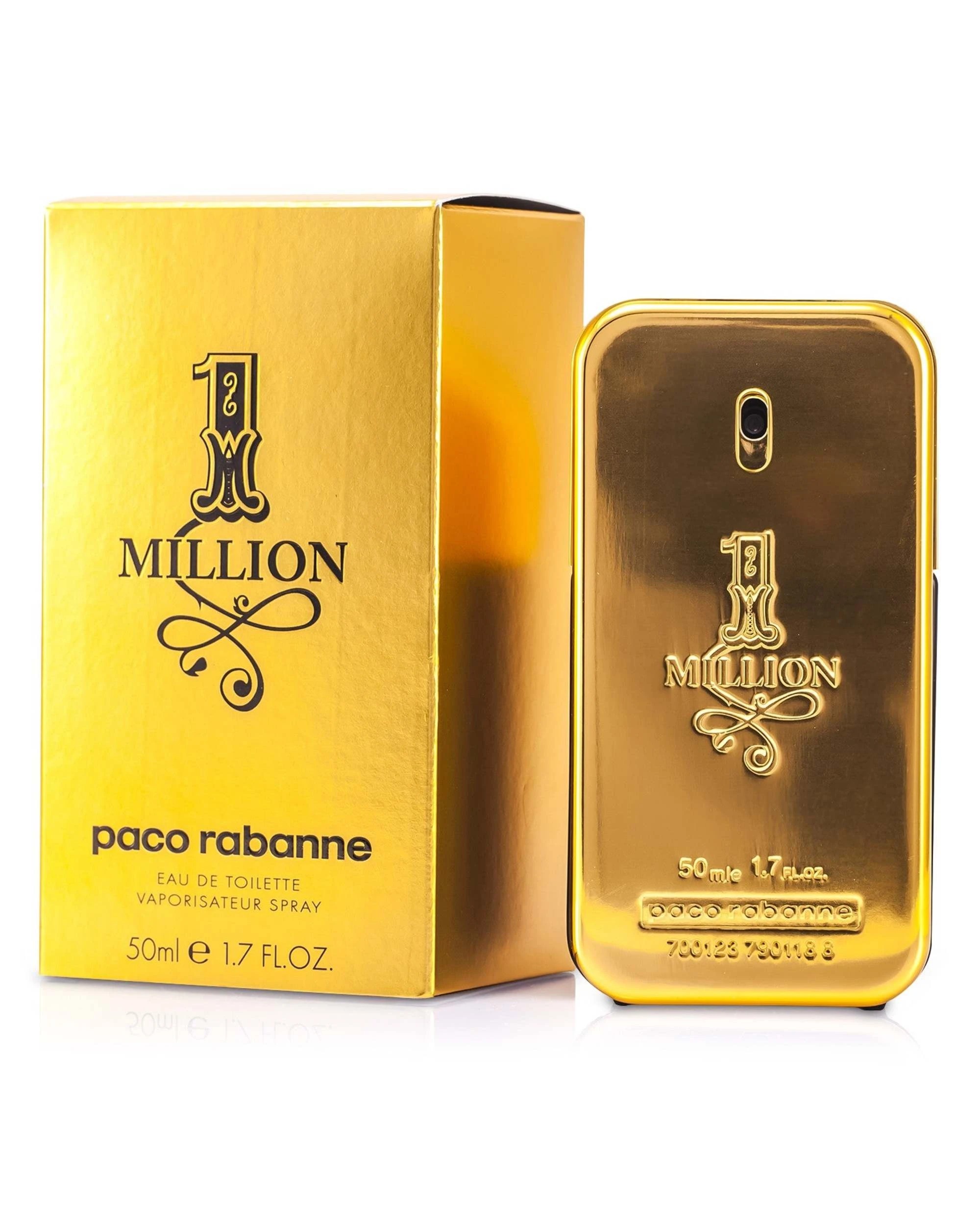 1 Paco Rabanne One Million Eau De Toilette Spray  50ml, 1 of 4