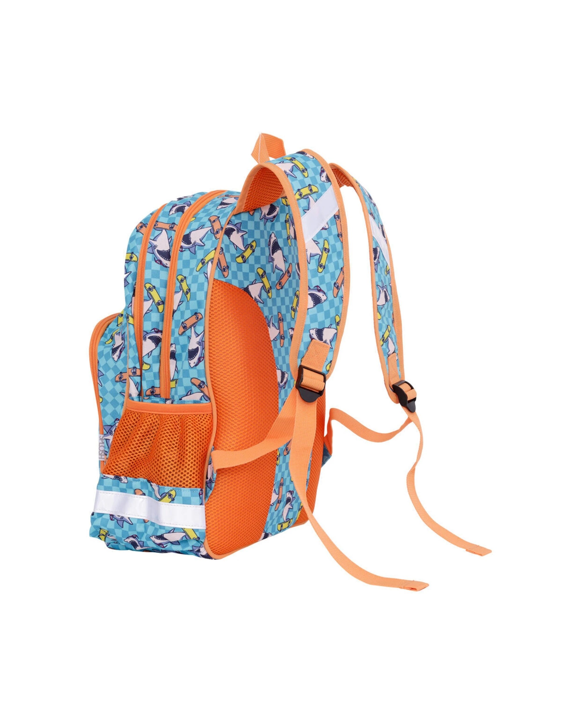 2 Splosh Out & About Shark Backpack Kids Children School Bag Weatherproof Polyester 40x31cm - Blue, 2 of 6