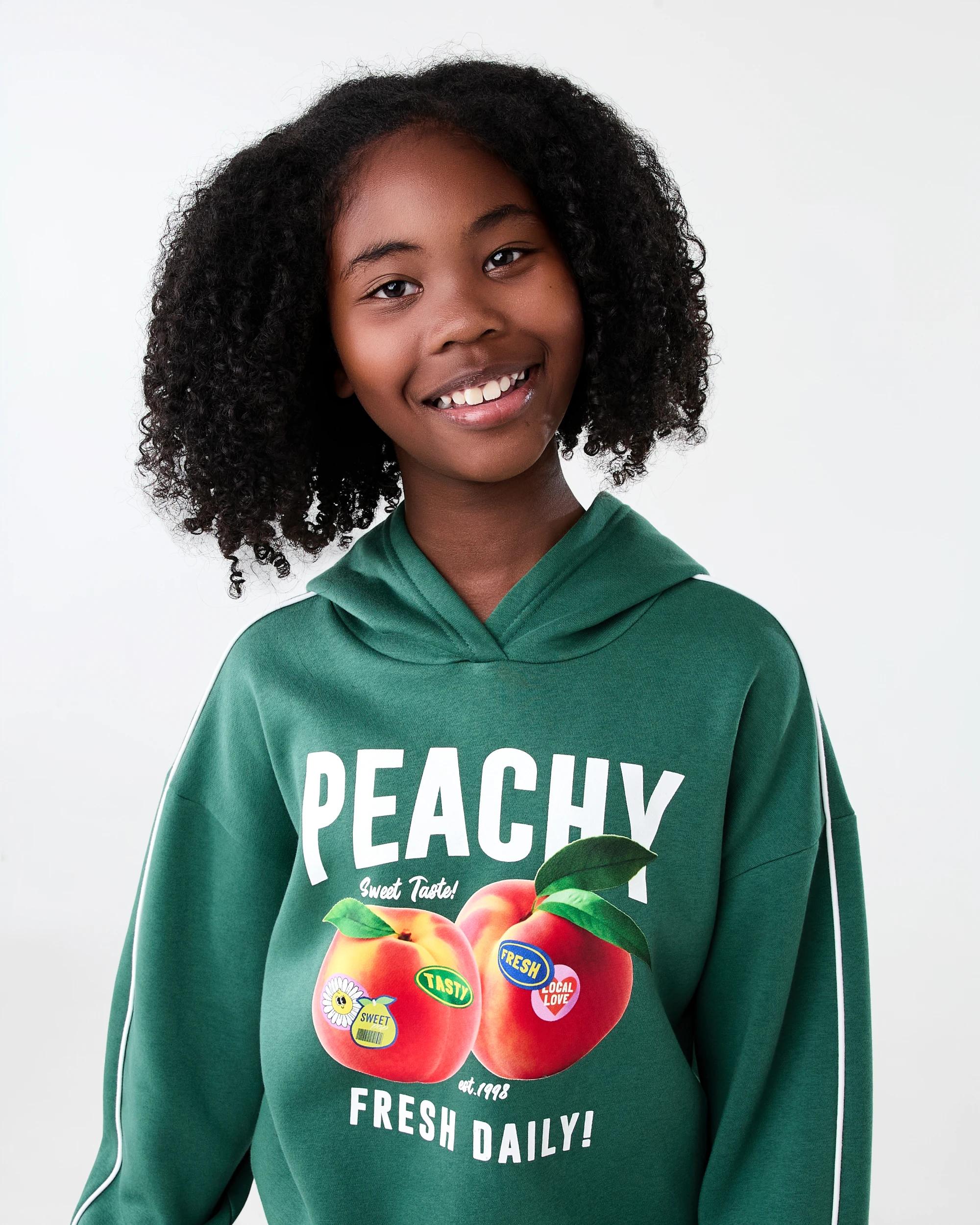 3 Oversized Hoodie Grn Peach, 3 of 8