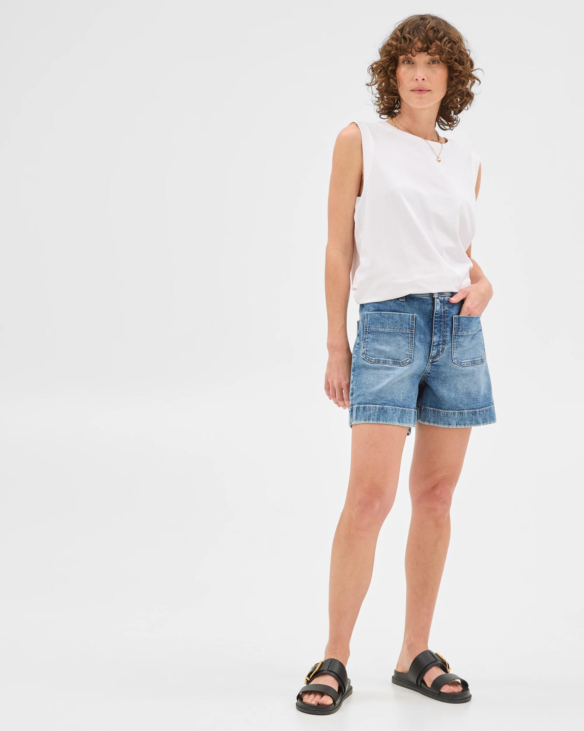 5 Target Denim Shorts - Mila HAZY BLUE, 5 of 6