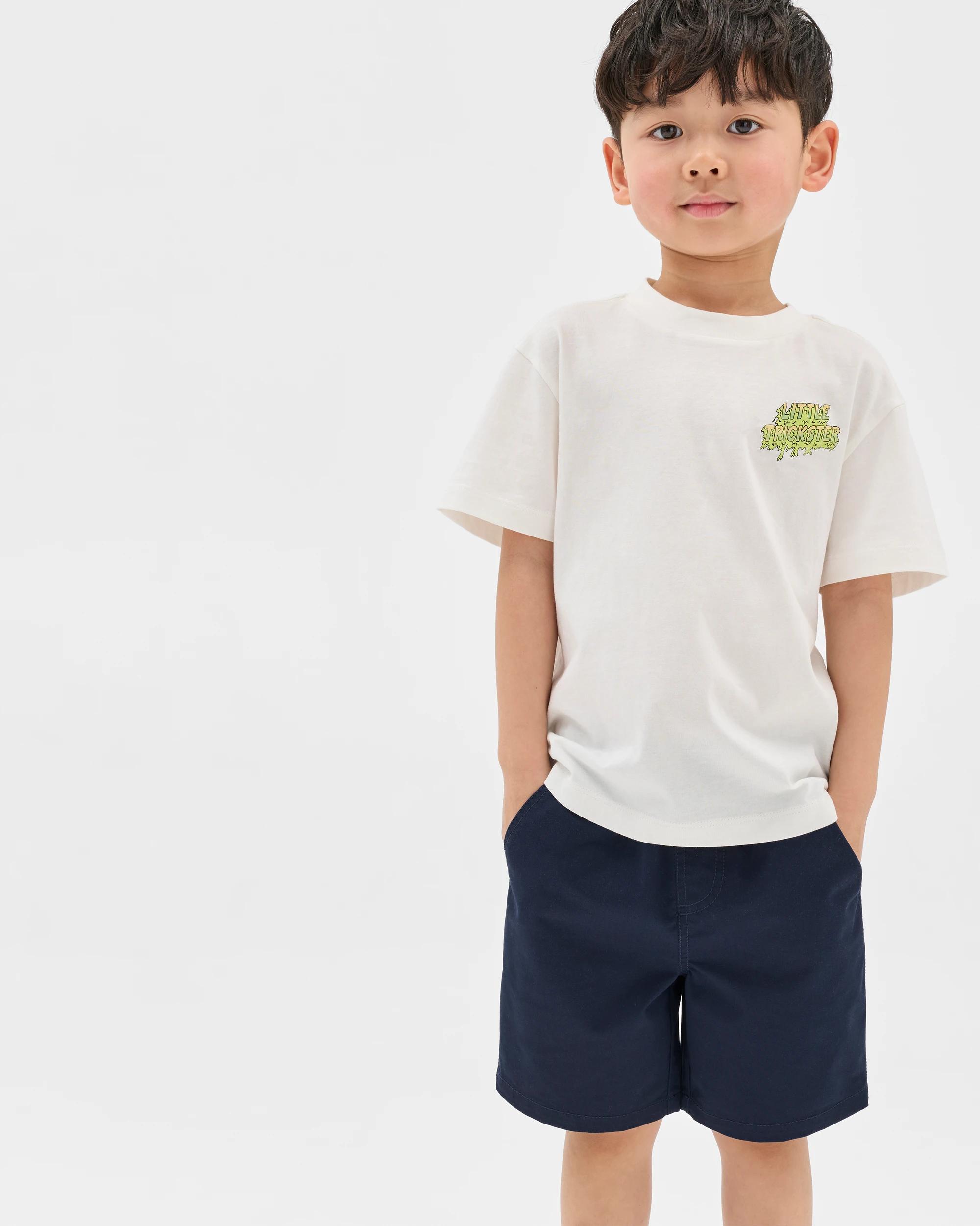 2 Target Kids Pull On Woven Shorts NAVY BLUE, 2 of 6