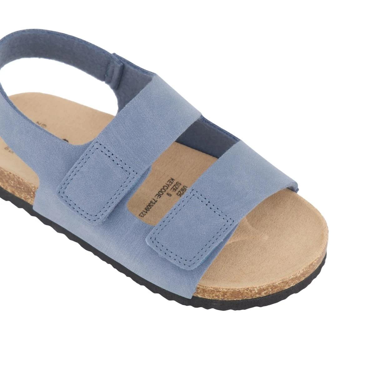 4 Junior Corduroy Corkbed Sandals DUSTY BLUE, 4 of 4