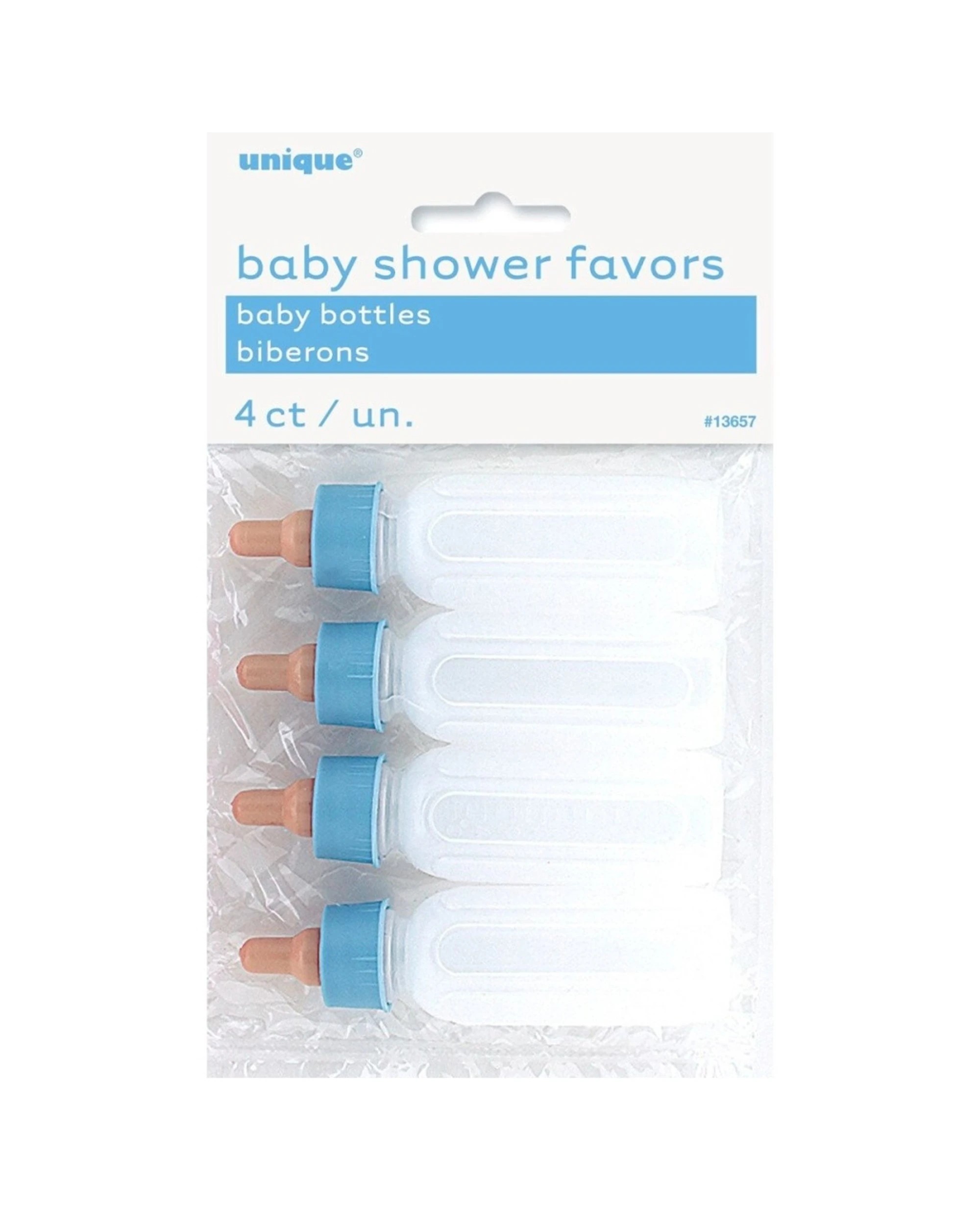 1 Meteor Party 4pc Plastic Fillable Baby Drinking Bottles Pack - Blue, 1 of 1