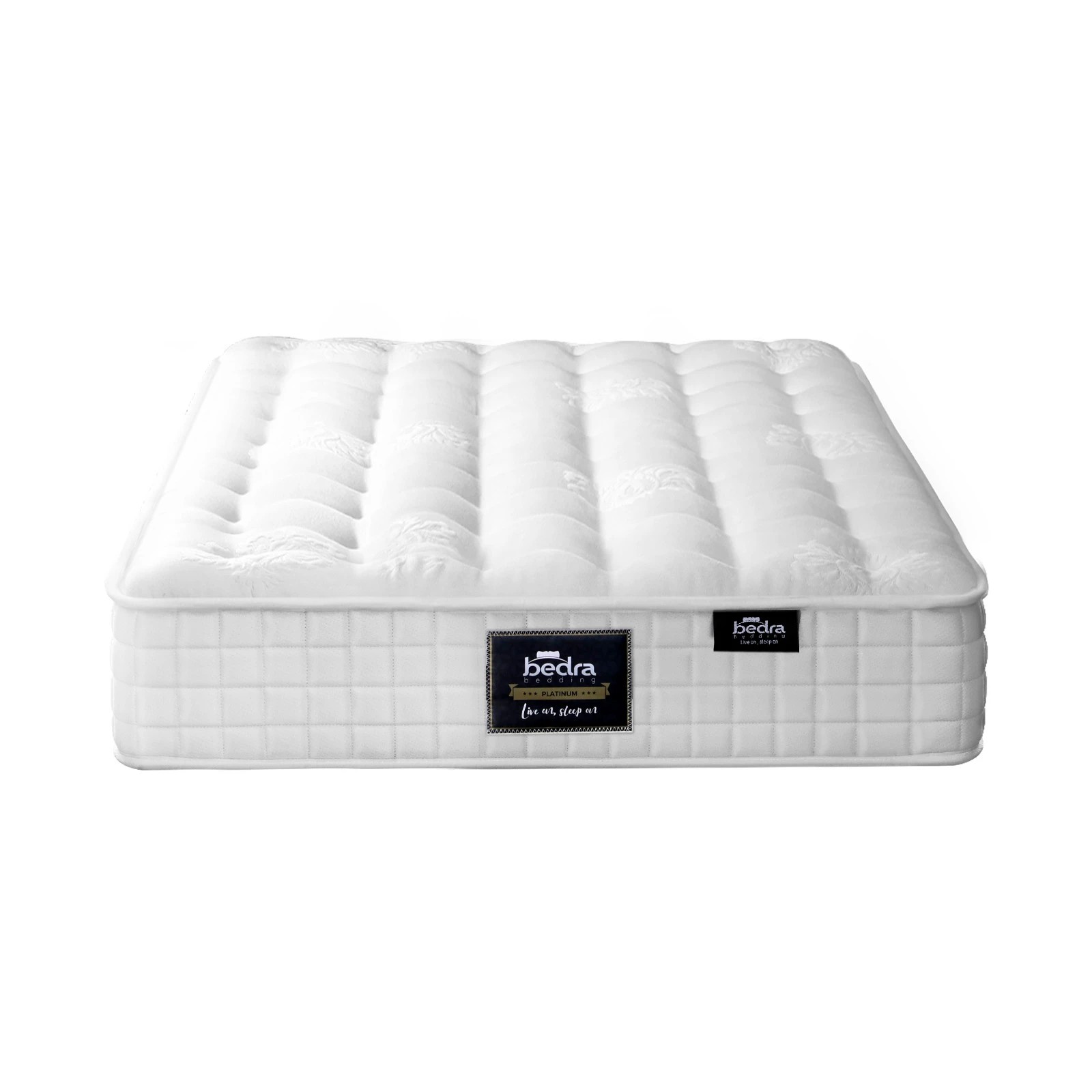 1 Bedra Bedding Mattress Bed Tight Top Pocket Spring Foam Medium Firm 27cm King Single
 - White, 1 of 6