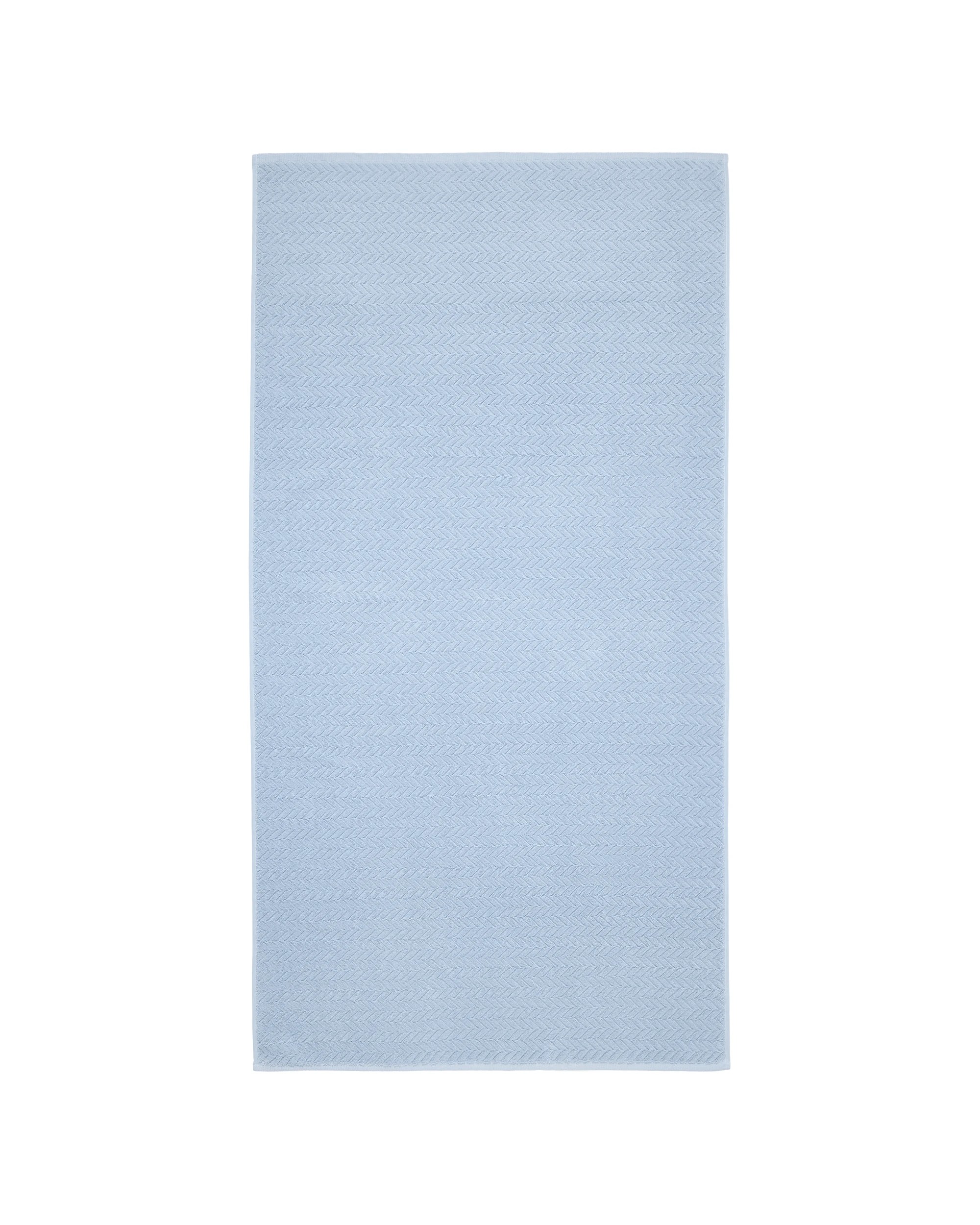 3 Chevron Cotton Bath Sheet - Blue, 3 of 6