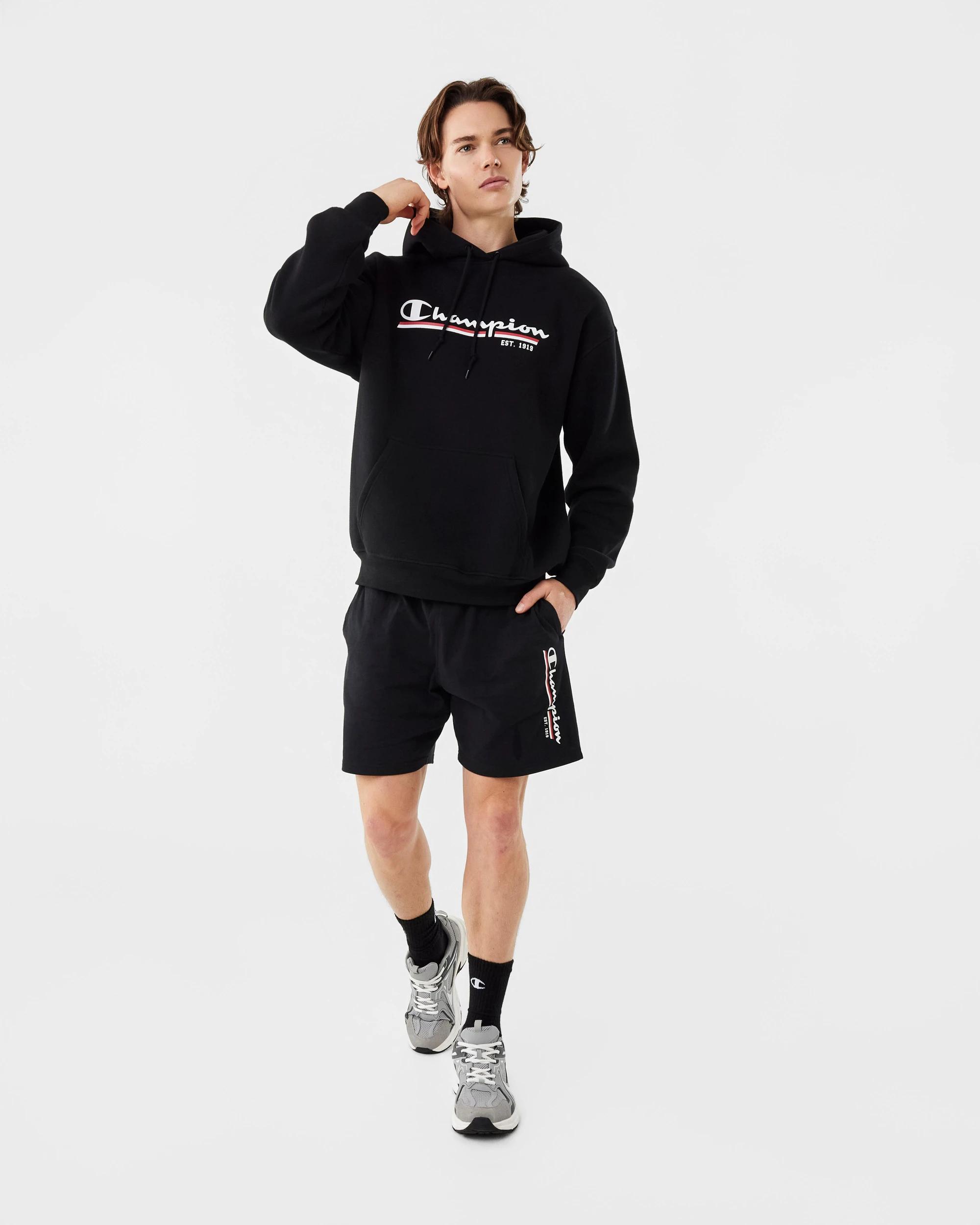 2 Champion Script Mens Hoodie Black, 2 of 9