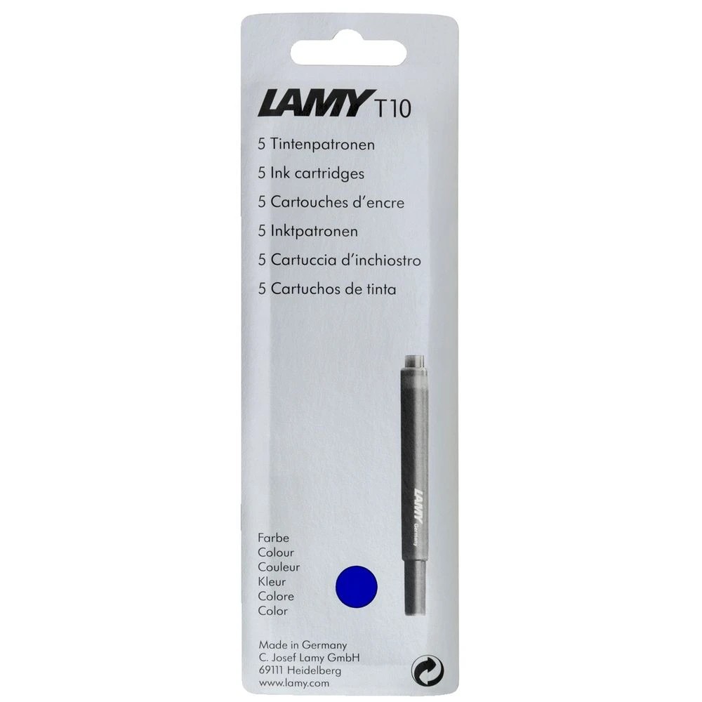 4 LAMY T10 Fountain Pen Ink Cartridge Blue 5 Pack, 4 of 4