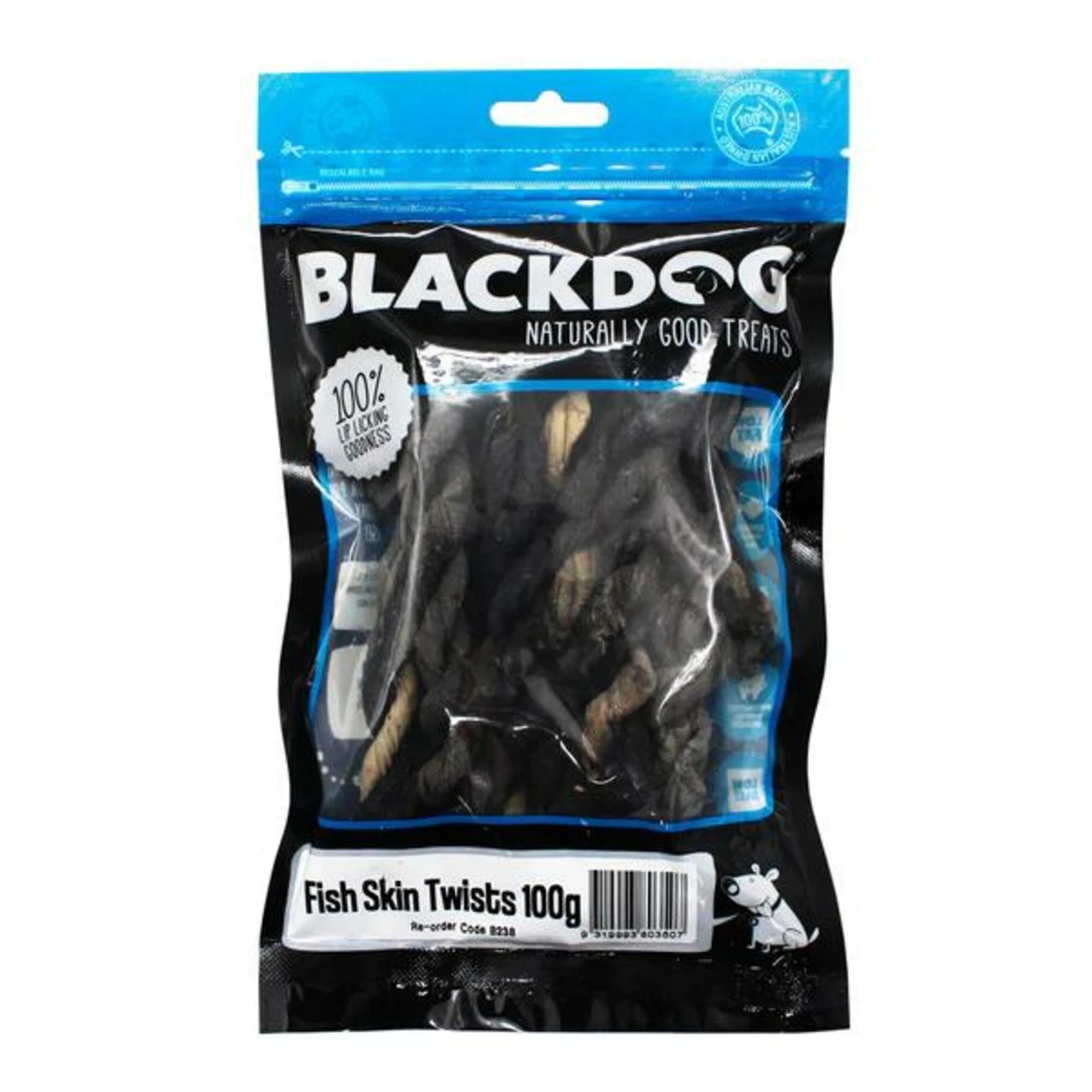 1 Black Dog Fish Skin Twists 100g, 1 of 1