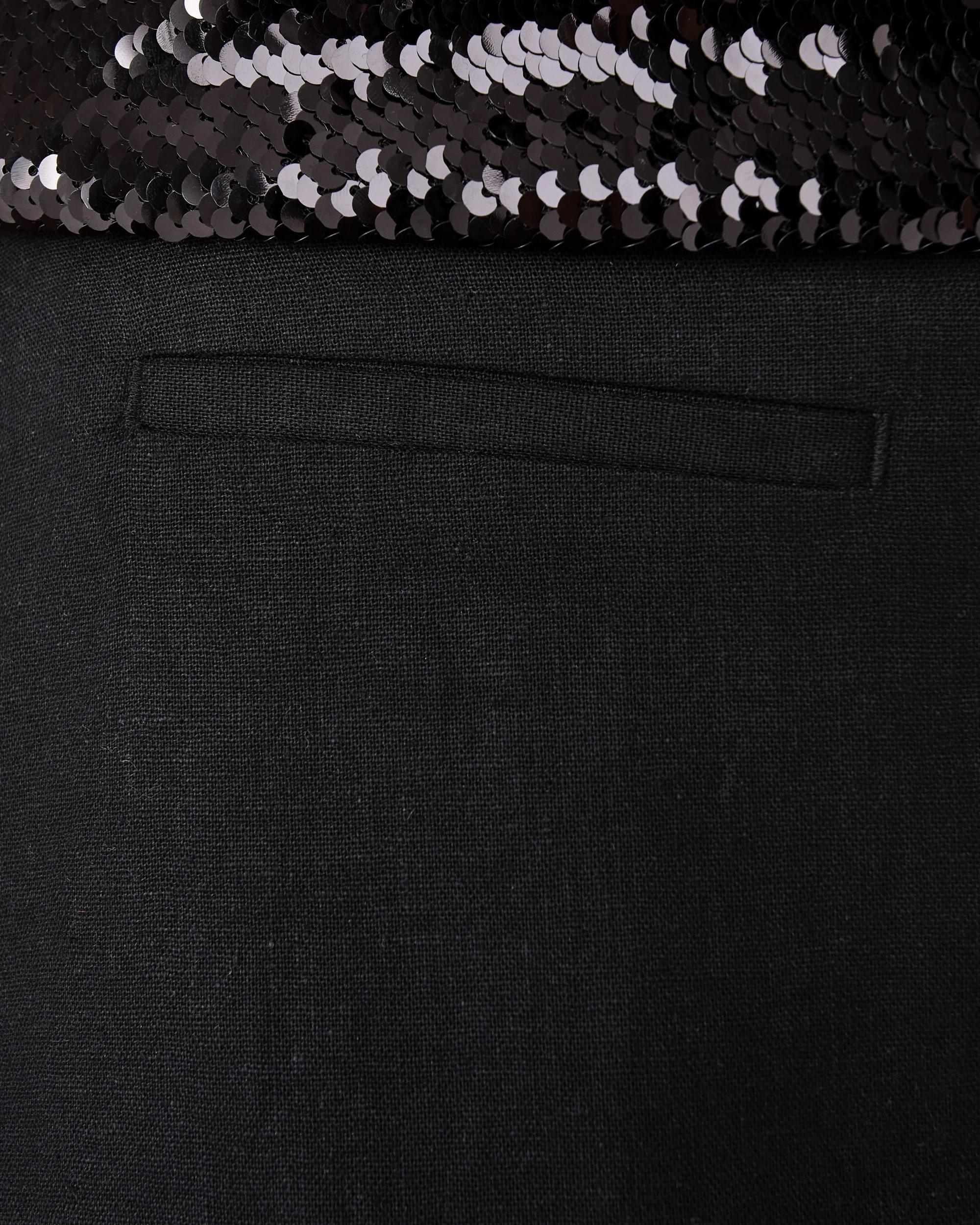 5 Pull On Mini Skirt BLACK, 5 of 5