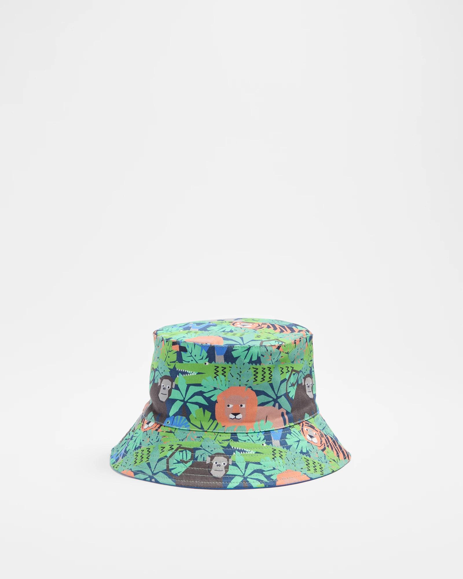 1 Target Boys Reversible Bucket Hat JUNGLE/BLUE, 1 of 3