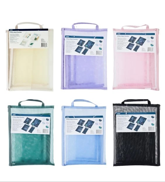 5 4 Piece Mesh Pouches - Assorted, 5 of 5