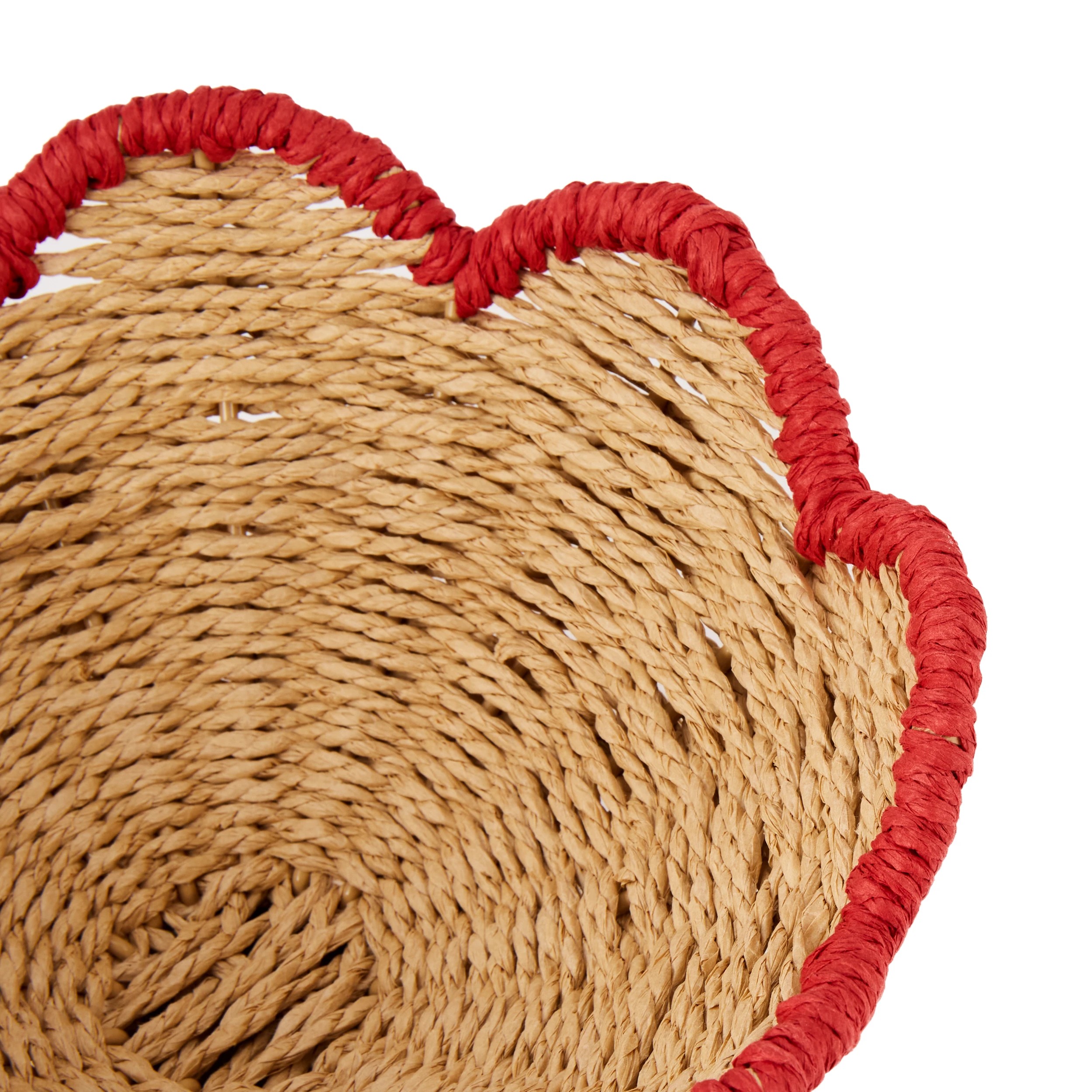 3 Red Edge Woven Bowl, 3 of 6