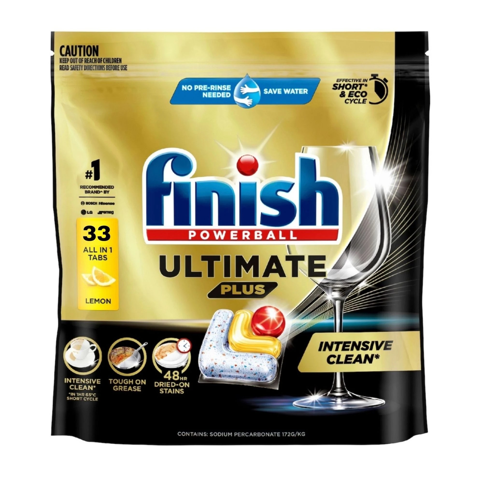 1 Finish Ultimate Plus Dishwasher Tablets Lemon 33'S, 1 of 1
