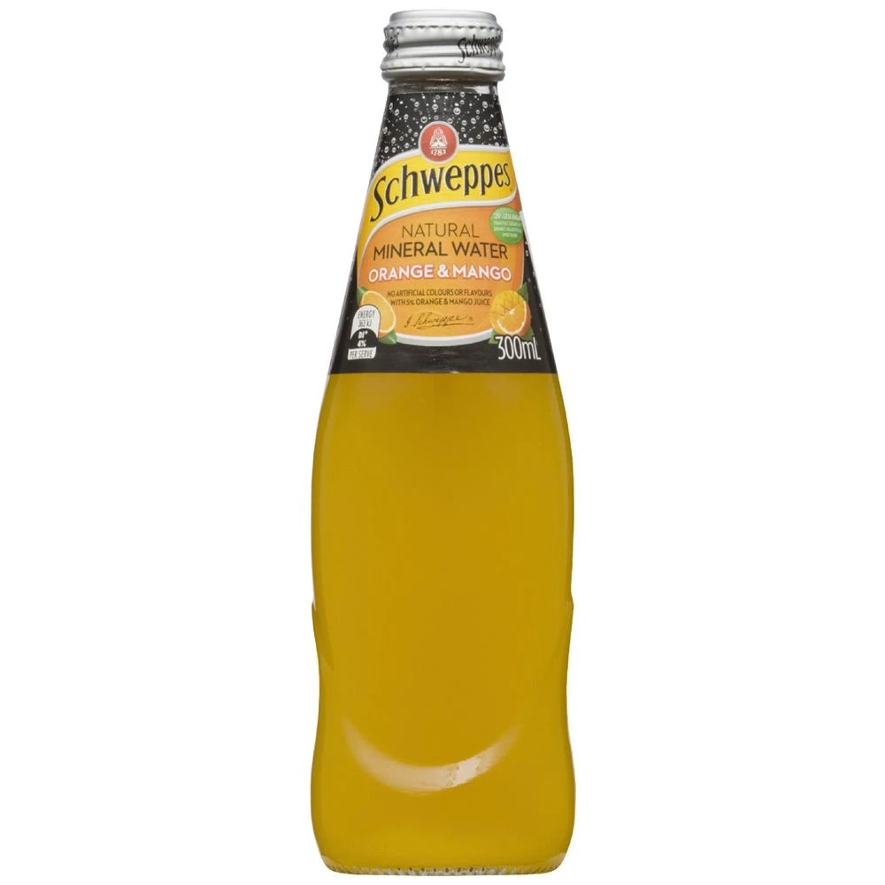 2 Schweppes Mineral Water Orange Mango 300mL 24 Pack, 2 of 2