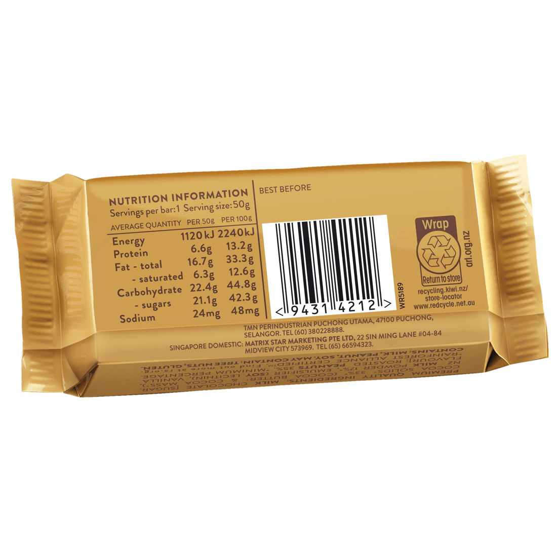 2 Whittaker's Hokey Pokey Crunch Milk Chocolate Bar 50g, 2 of 3
