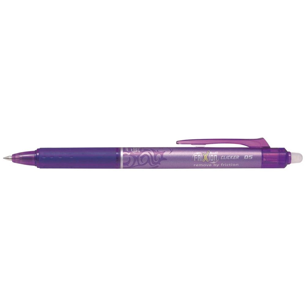 1 PILOT Frixion Clicker Erasable Gel Pen 0.5mm Violet, 1 of 2