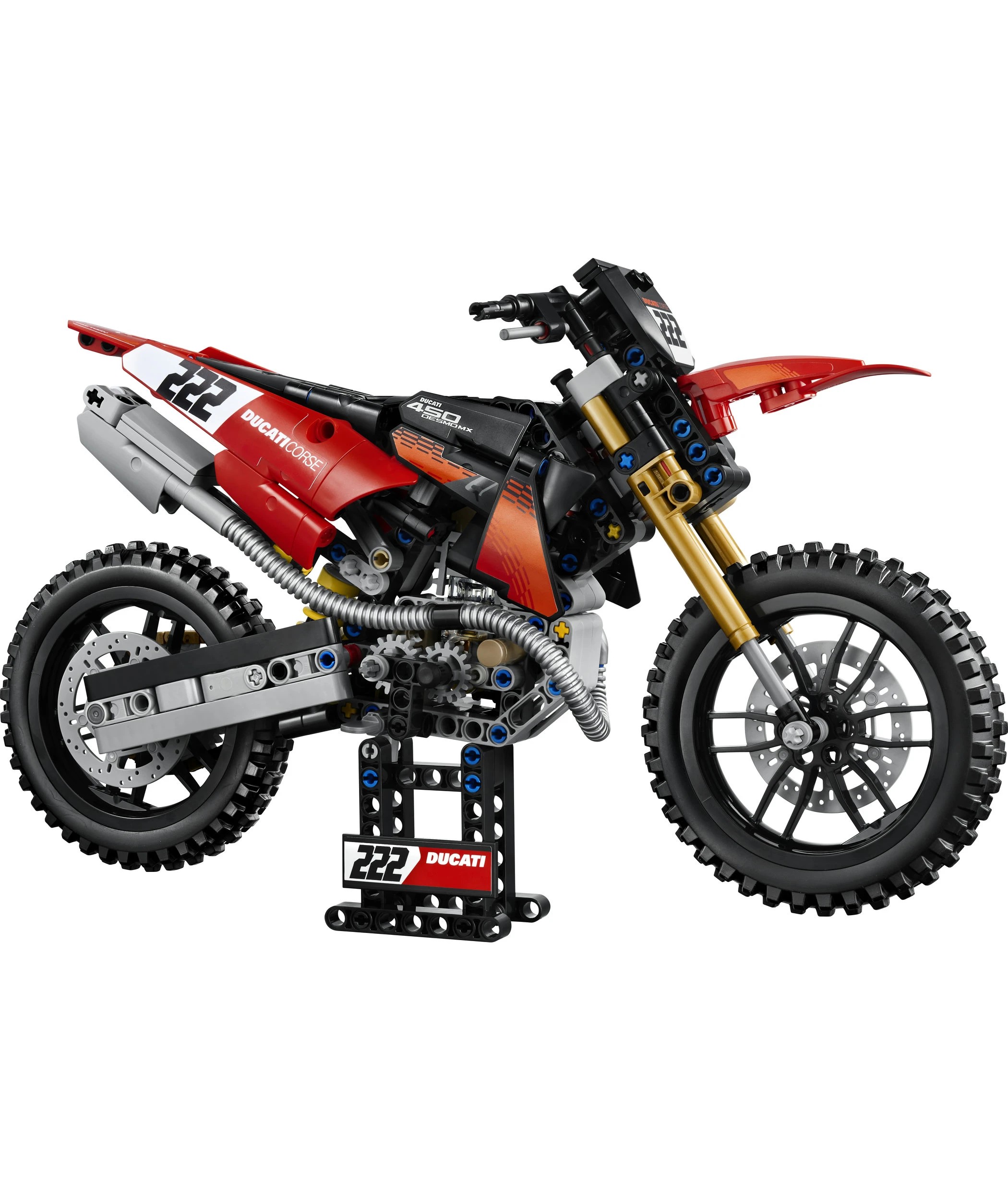 2 LEGO Technic Ducati Desmo450 MX Factory Motorcycle 42238, 2 of 10