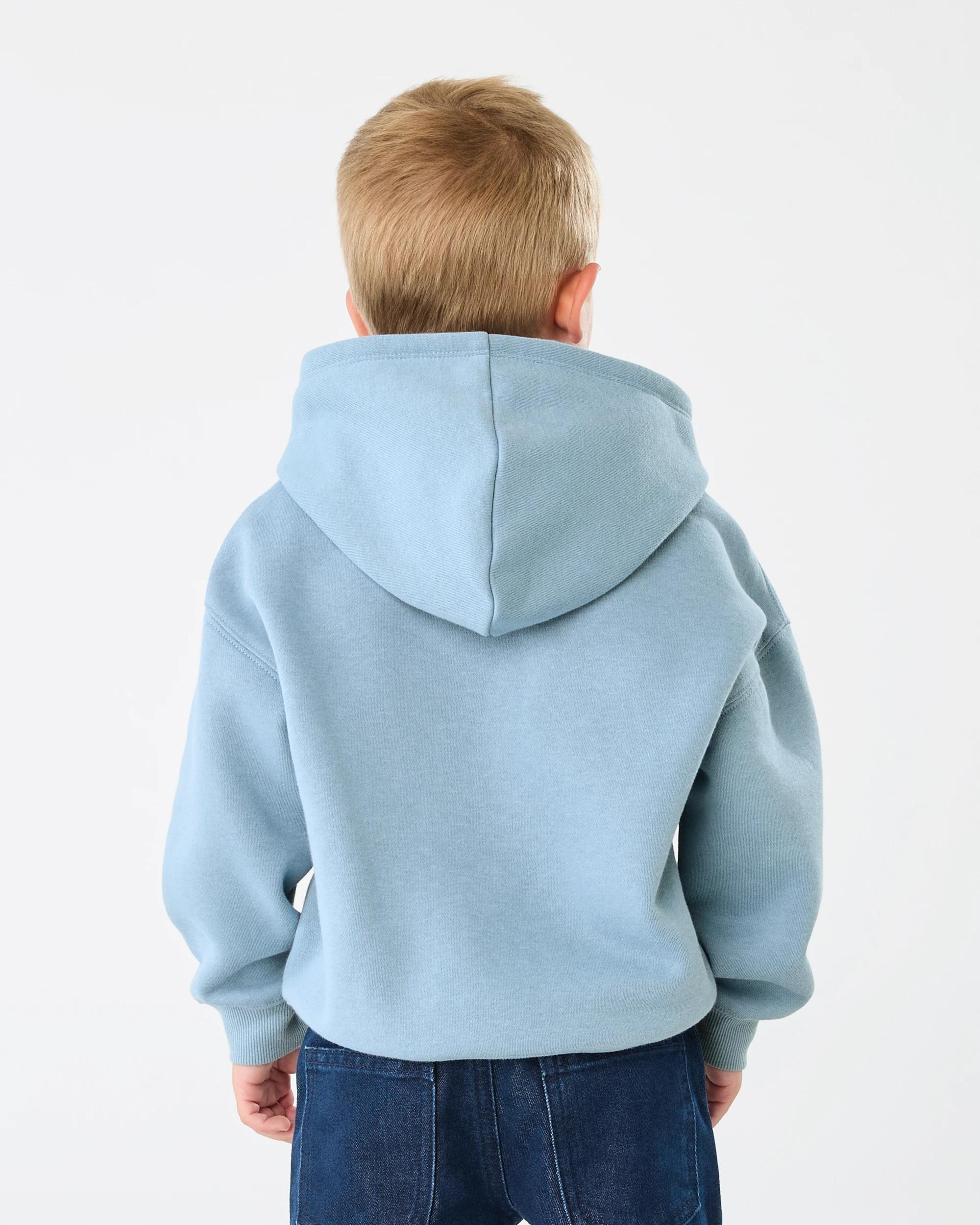 2 Oversize Print Hoodie Blu Varsit, 2 of 6